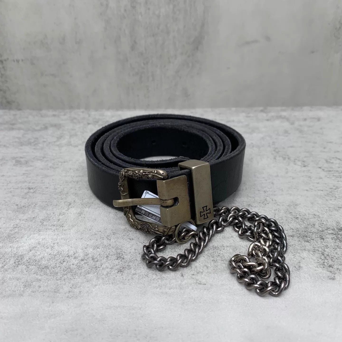 Enfants Riches Deprimes ERD Black Rose Buckle Chain Belt Size 90 95 New Size ONE SIZE - 5 Thumbnail
