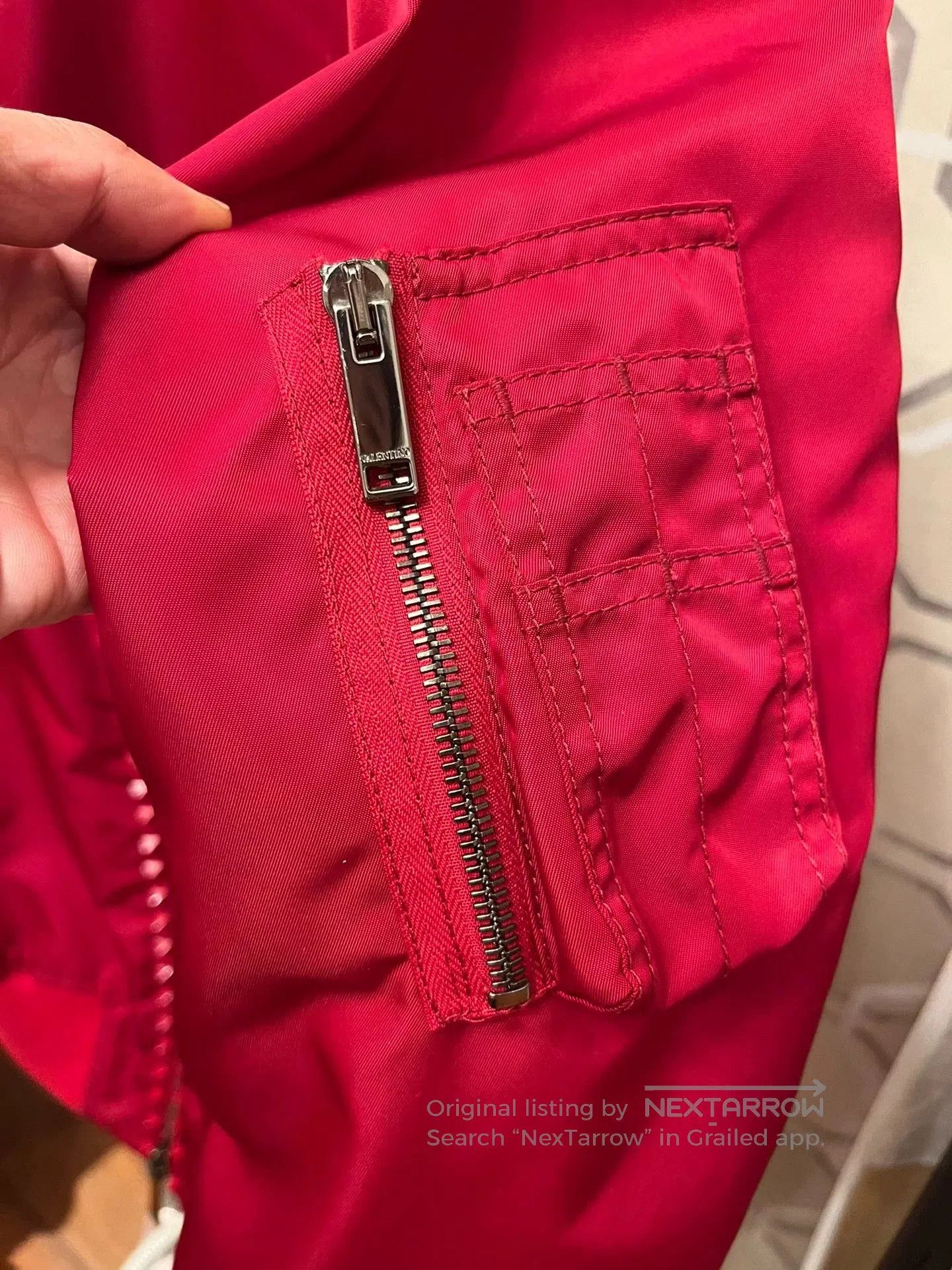 Valentino Valentino Red Studded Bomber Jacket. Size US XS / EU 42 / 0 - 3 Thumbnail
