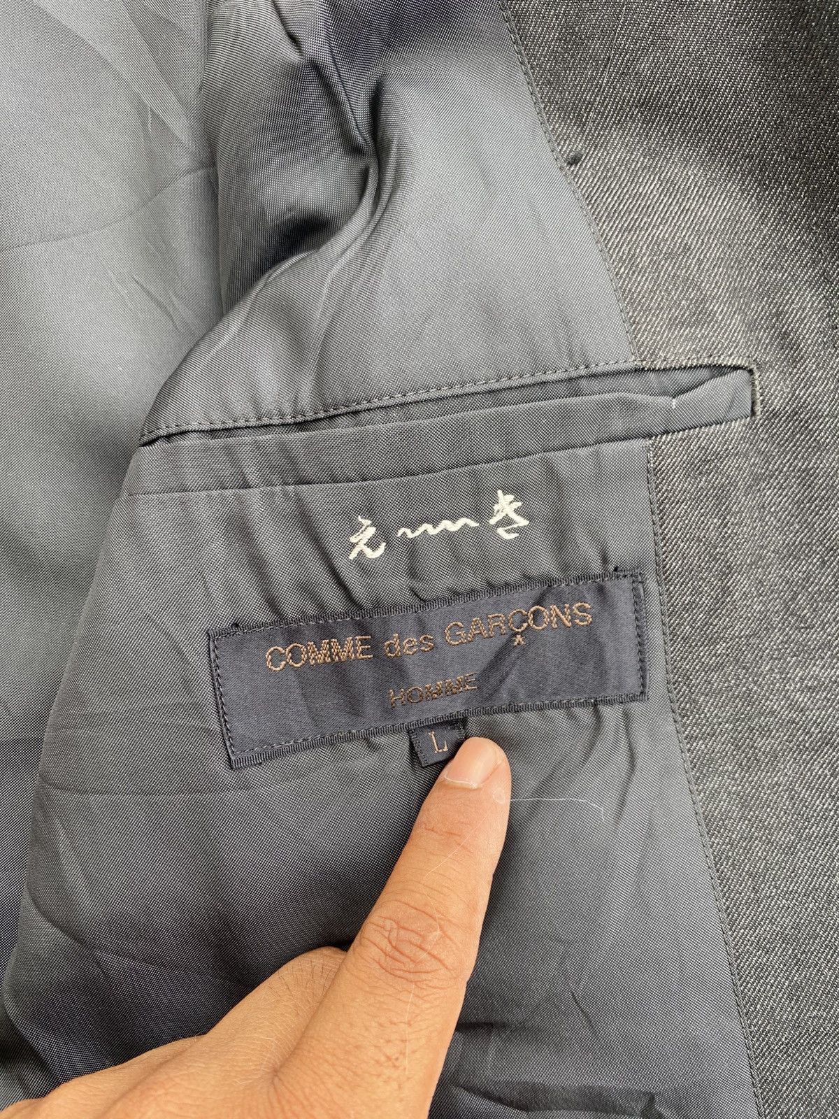 Comme des Garcons Homme Rare Vintage Comme Des Garcons Homme AD1999 Blazer Size 36R - 10 Thumbnail