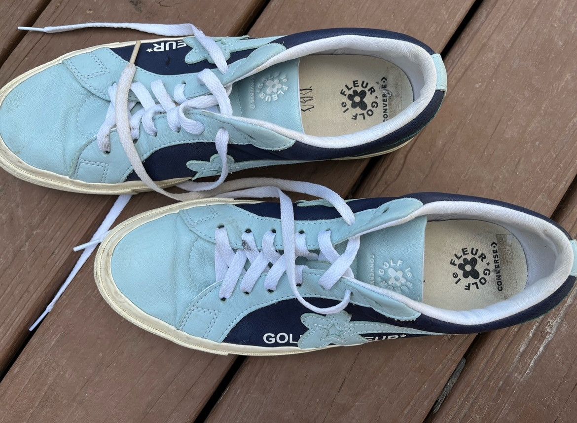 Converse Tyler The Creator Golf Le Fleur x One Star Ox Industrial Pack Blue Grailed