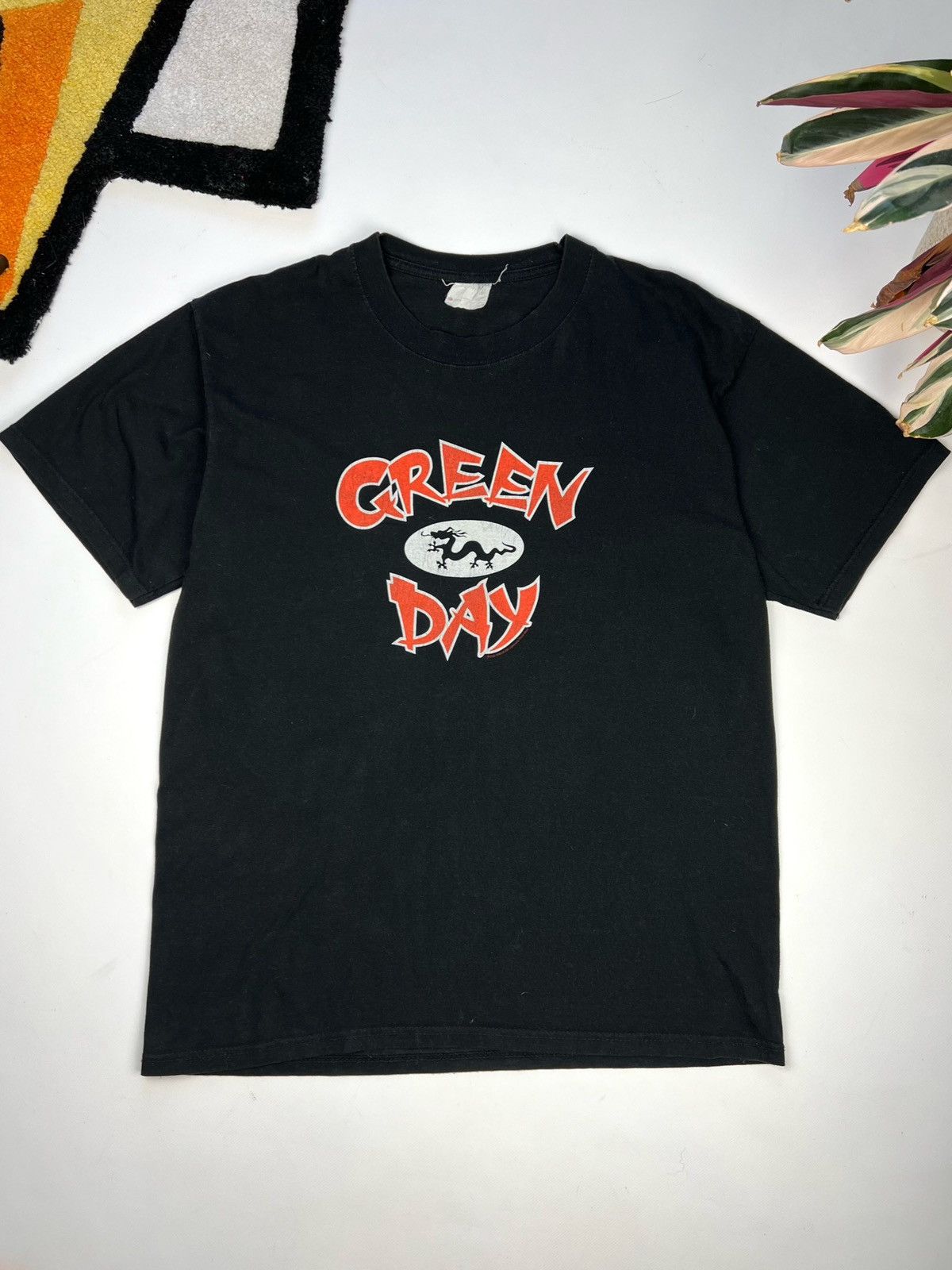 image of Vintage 2002 Green Day Pop Disaster Tour T Shirt in Black, Men's (Size XL)