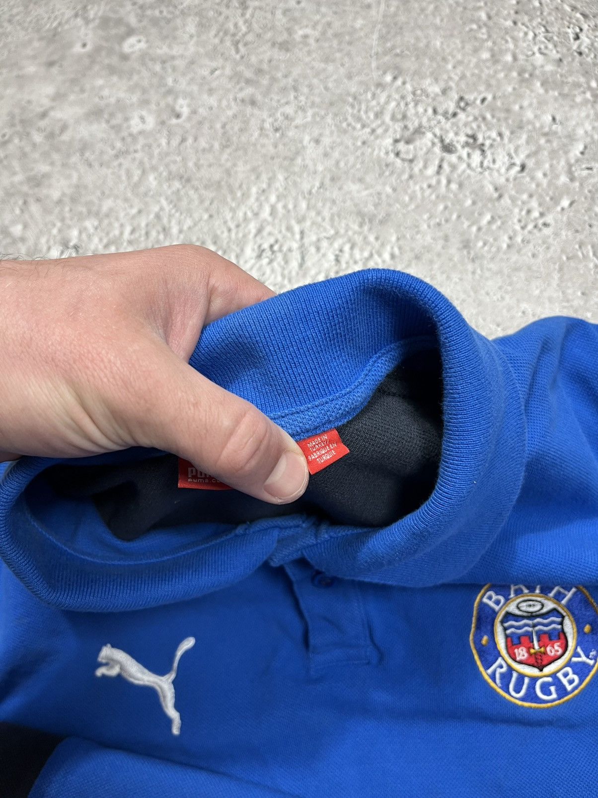 Puma Puma Bath Rugby Polo Shirt Blue Men Size L Sports Jersey Tee Size US L / EU 52-54 / 3 - 9 Thumbnail