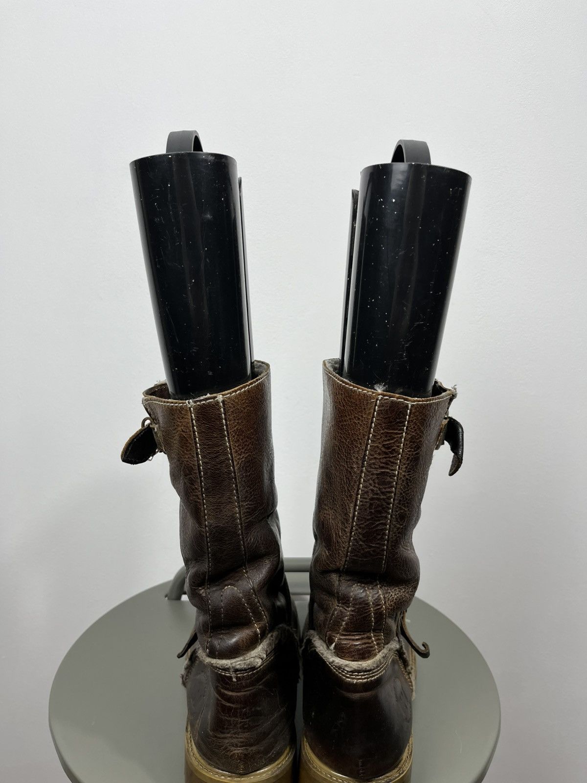 Other Avant Garde Distressed Leather Biker Boots EU 41 Brown Size US 8 / EU 41 - 8 Thumbnail