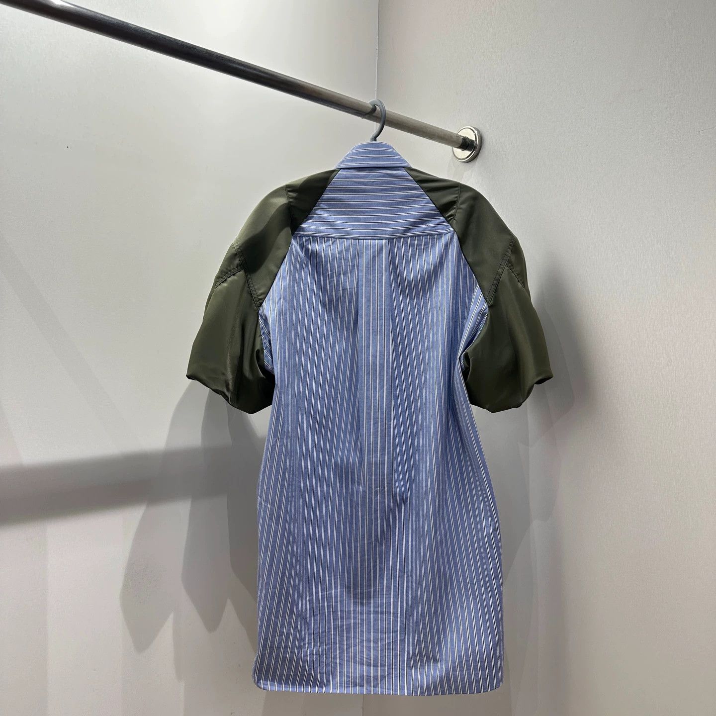 Sacai Sacai feb226 colorblock pkt striped Twill Dreaa SS cotton Size S / US 4 / IT 40 - 2 Thumbnail