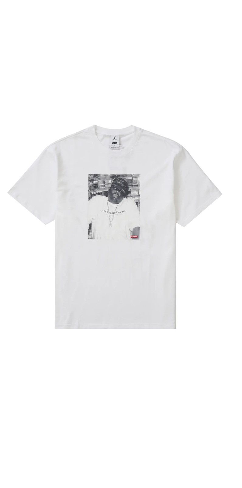 【送料・関税込み】Supreme Jordan Tee White Supreme X Jordan White Logo Printed Cotton T-Shirt L | eBay