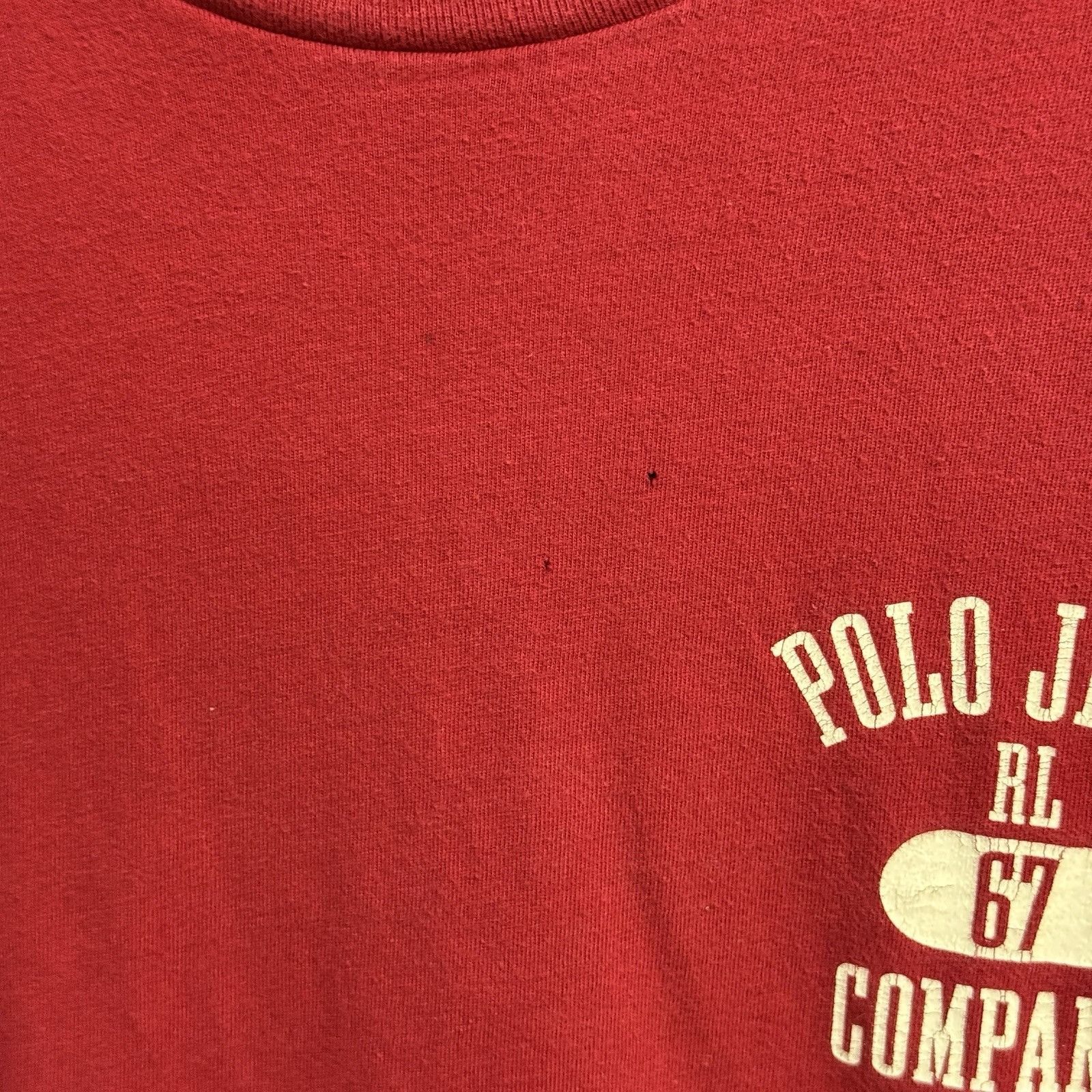 Polo Ralph Lauren Vintage Polo Jeans Co T Shirt Mens Large 23x29.5 Red Long Sl Size US L / EU 52-54 / 3 - 4 Thumbnail