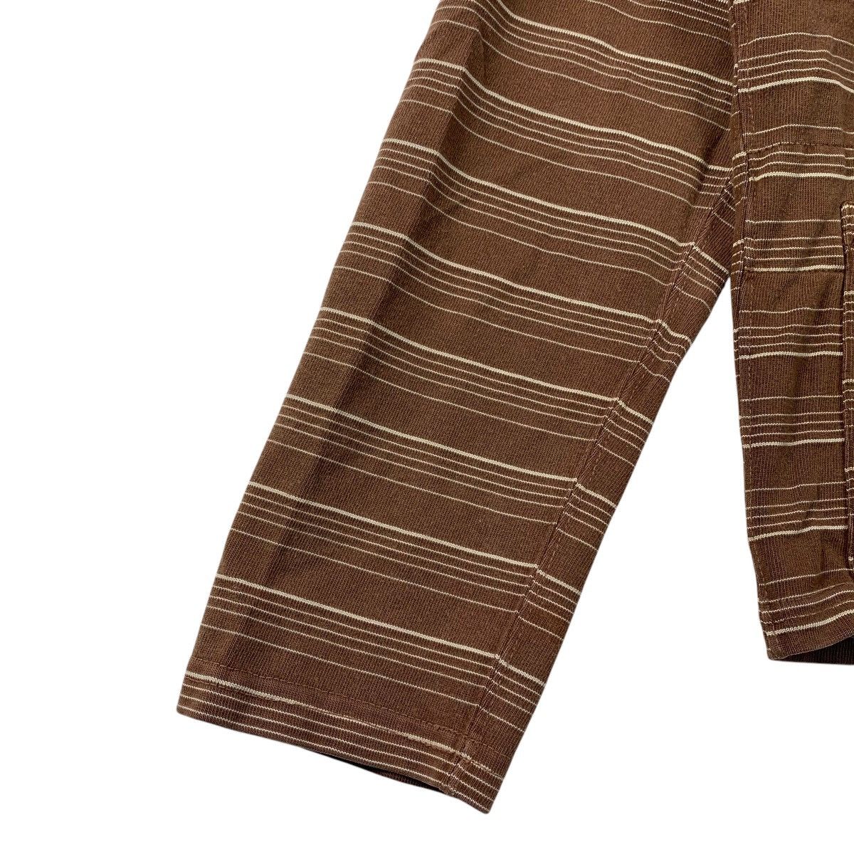 Engineered Garments × Japanese Brand ENGINEERED GARMENTS stripe brown cardigan Size S / US 4 / IT 40 - 7 Thumbnail