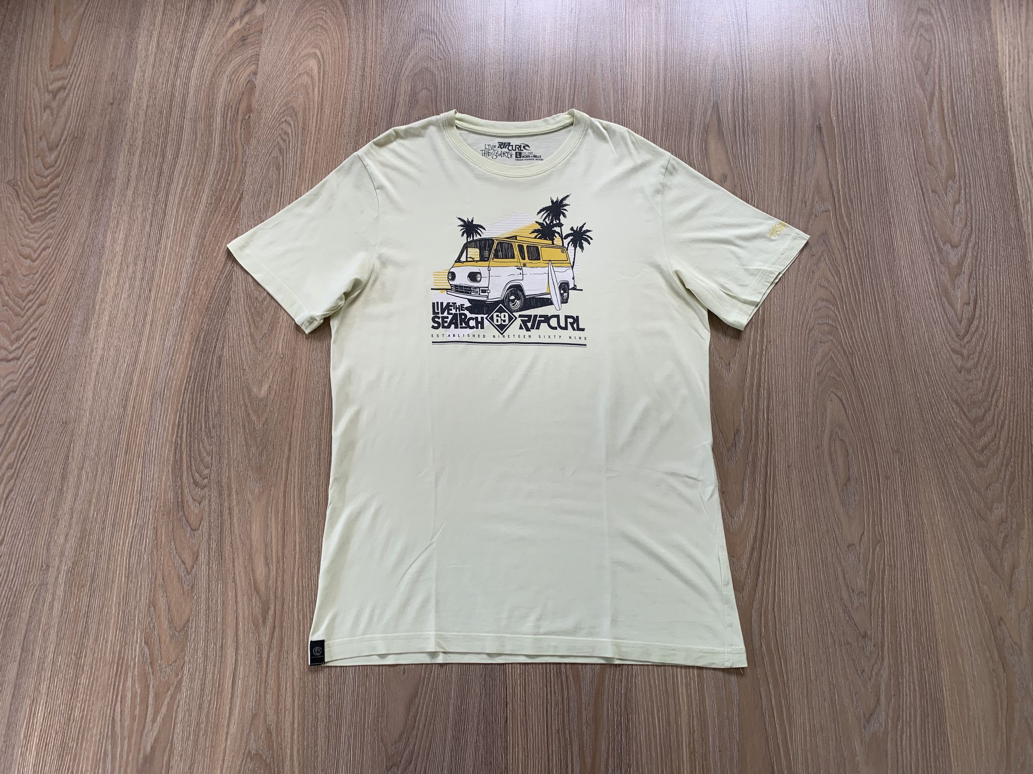 Rip Curl Rip Curl Mens Cotton Print T Shirt Size US L / EU 52-54 / 3 - 8 Thumbnail