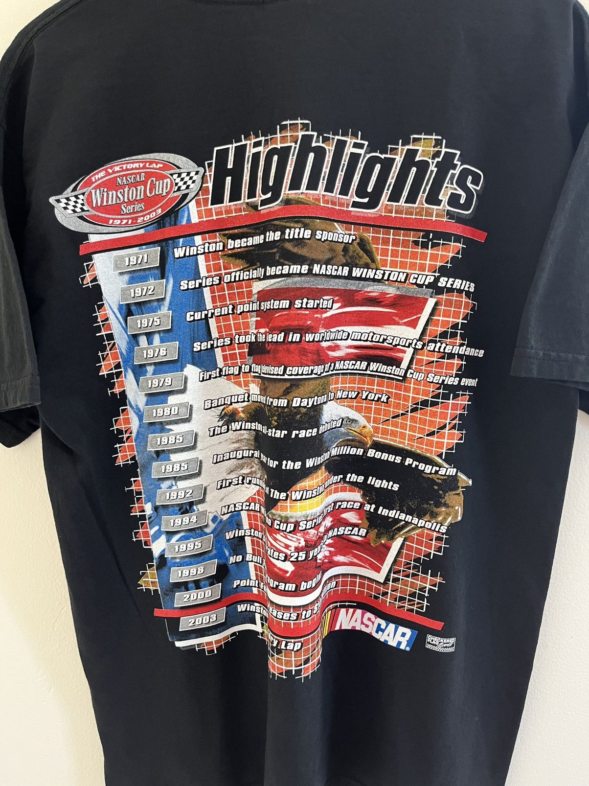 NASCAR Vintage 2003 Nascar Winston Cup Series Final Flight T-Shirt Size US L / EU 52-54 / 3 - 8 Thumbnail