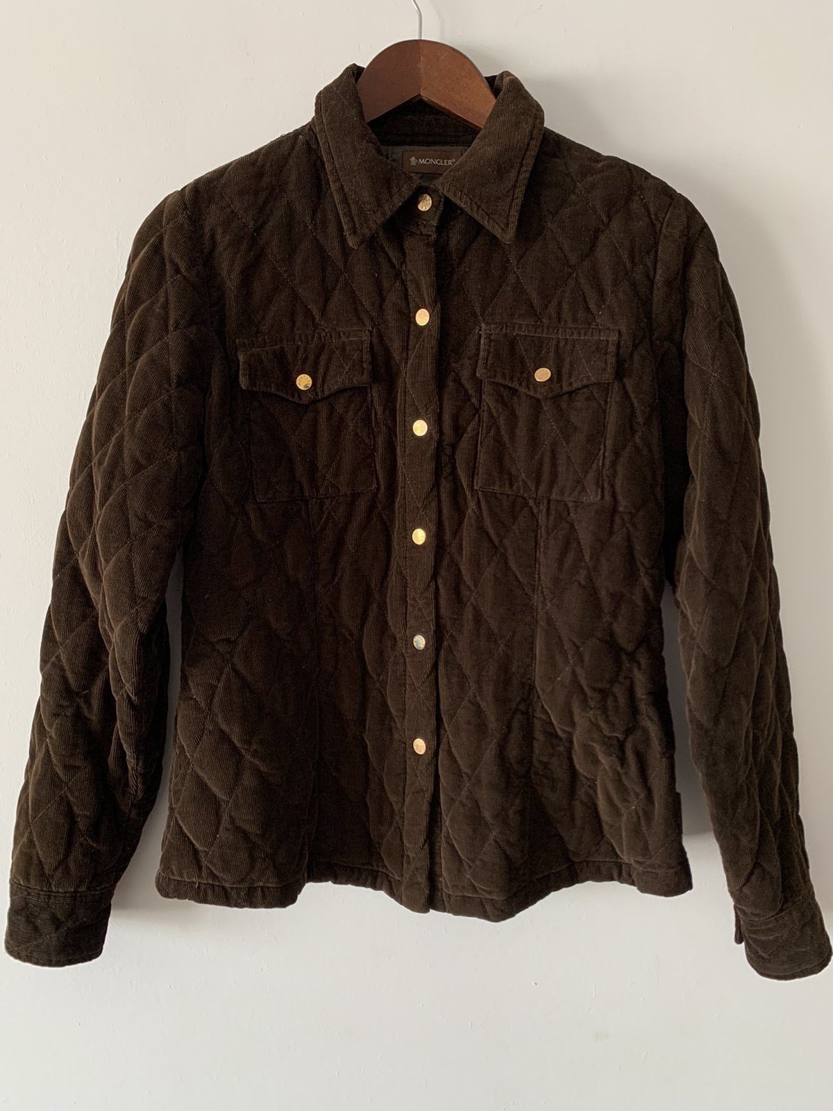 Moncler 🔥 Moncler Brown Corduroy Jacket Size M / US 6-8 / IT 42-44 - 1 Thumbnail