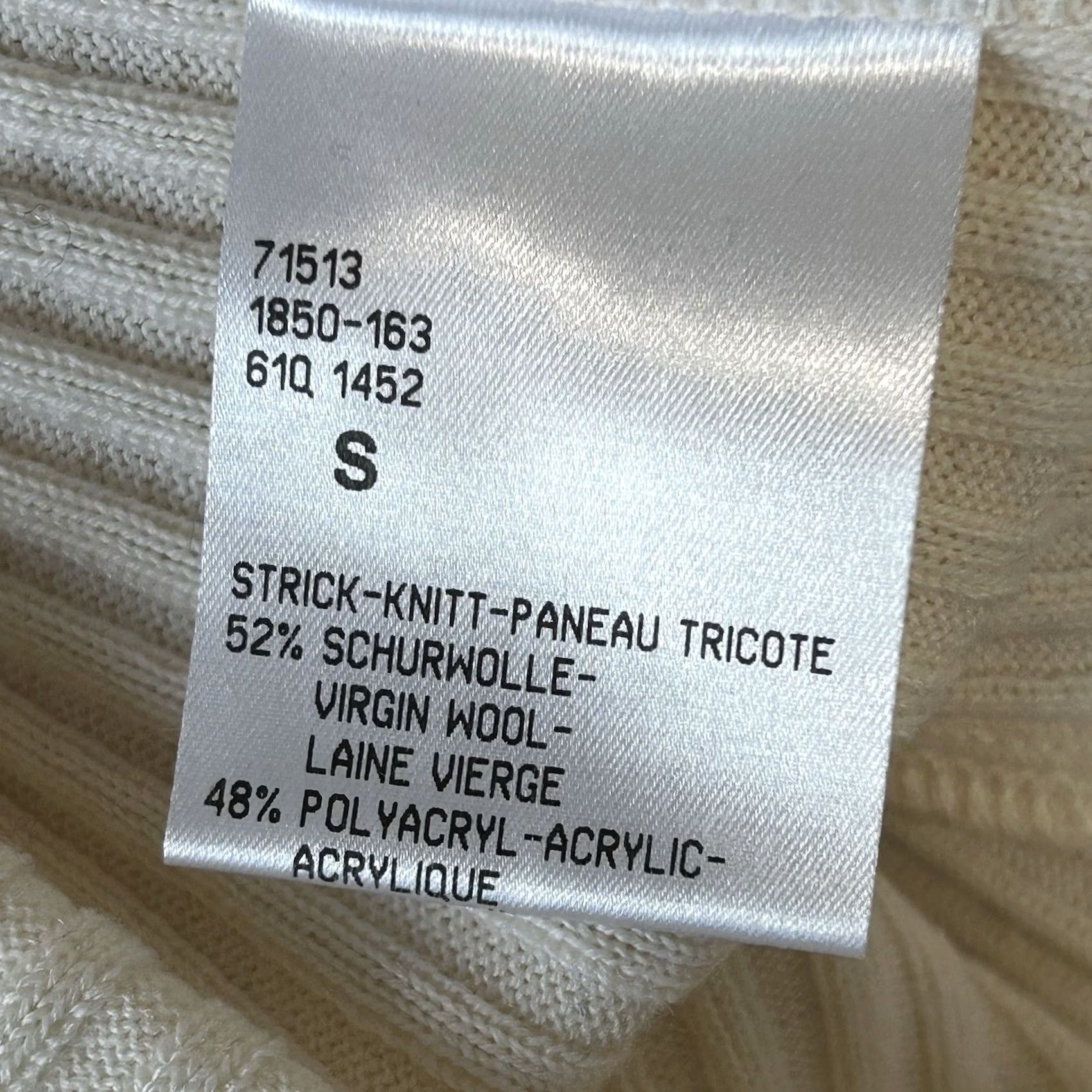 Bogner Bogner Sweater 1/4 Zip Ribbed Ivory Long Sleeve Women’s Small Pullover Mock Neck Wool Blend Logo Zipper Hand Wash Only Ski Outdoor Fall Womens Size S / US 4 / IT 40 - 6 Thumbnail