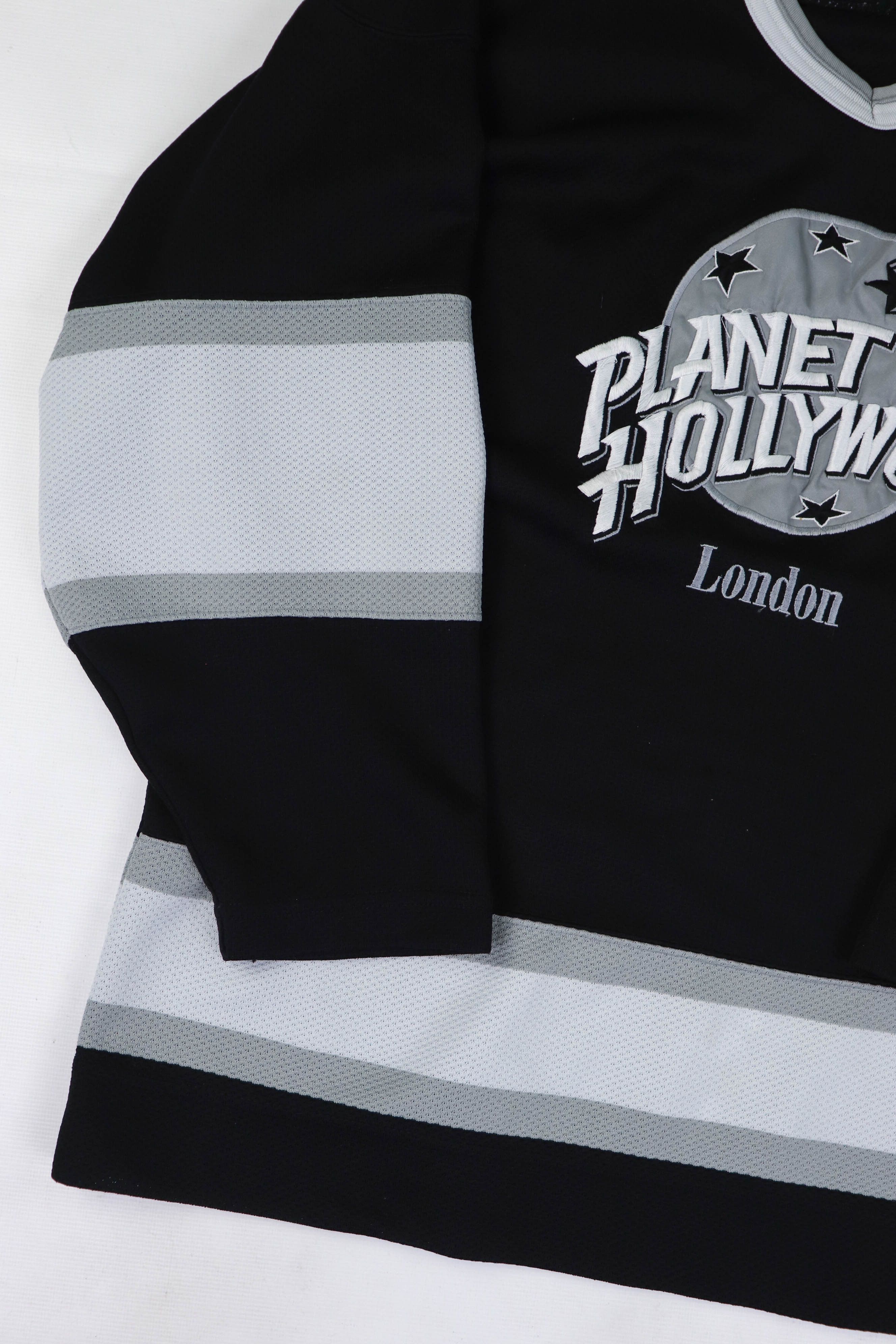 Planet Hollywood 90s Vintage Planet Hollywood London Big Logo Hockey Jersey Size US M / EU 48-50 / 2 - 4 Thumbnail
