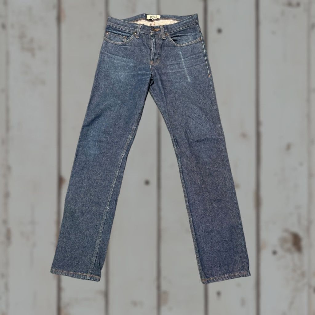 Vintage Naked & Famous Denim Weird Guy Natural Indigo Selvedge Jeans 32X33 Size US 32 / EU 48 - 1 Thumbnail