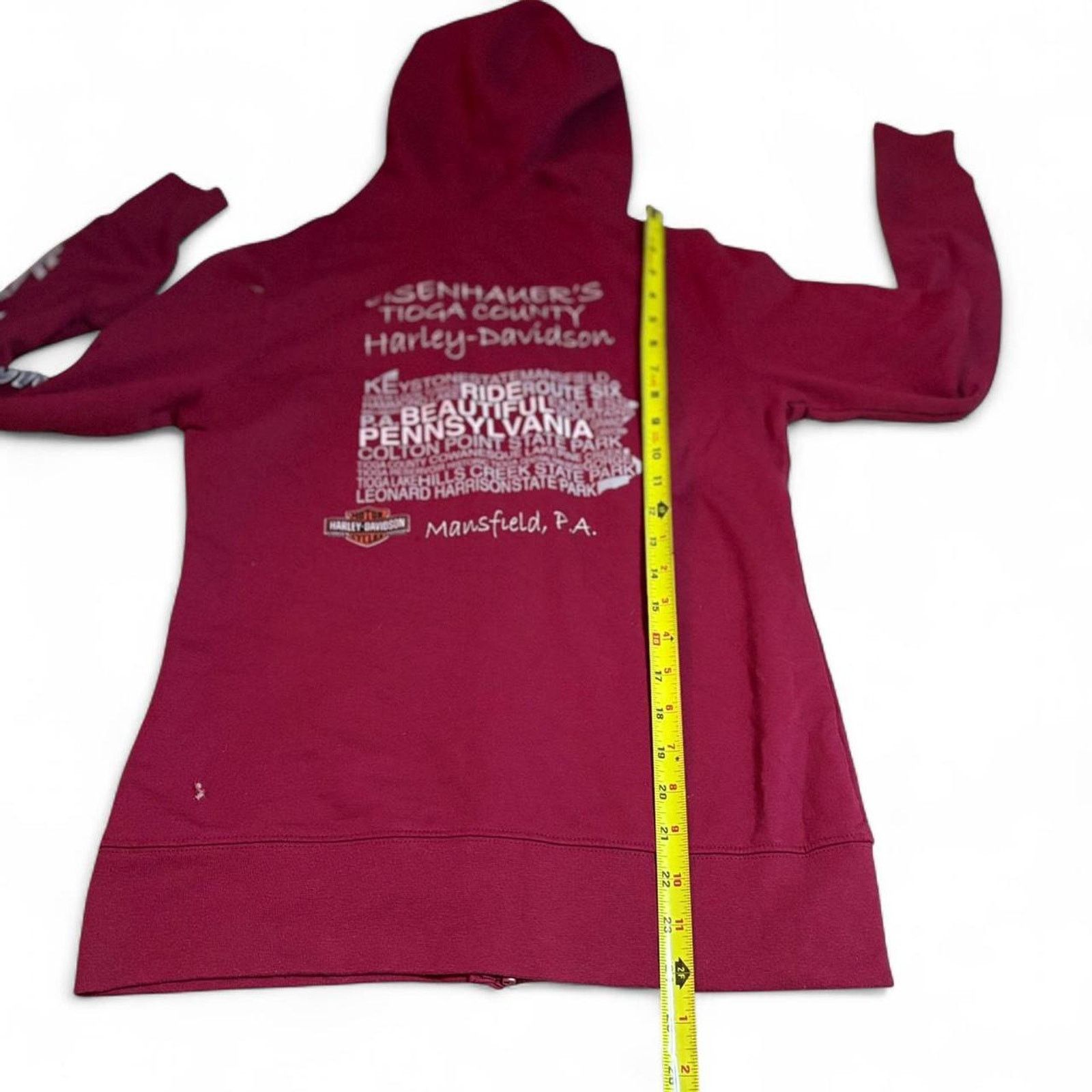 Harley Davidson Vintage harley davidson full zip up wings design hoodie Size S / US 4 / IT 40 - 7 Thumbnail