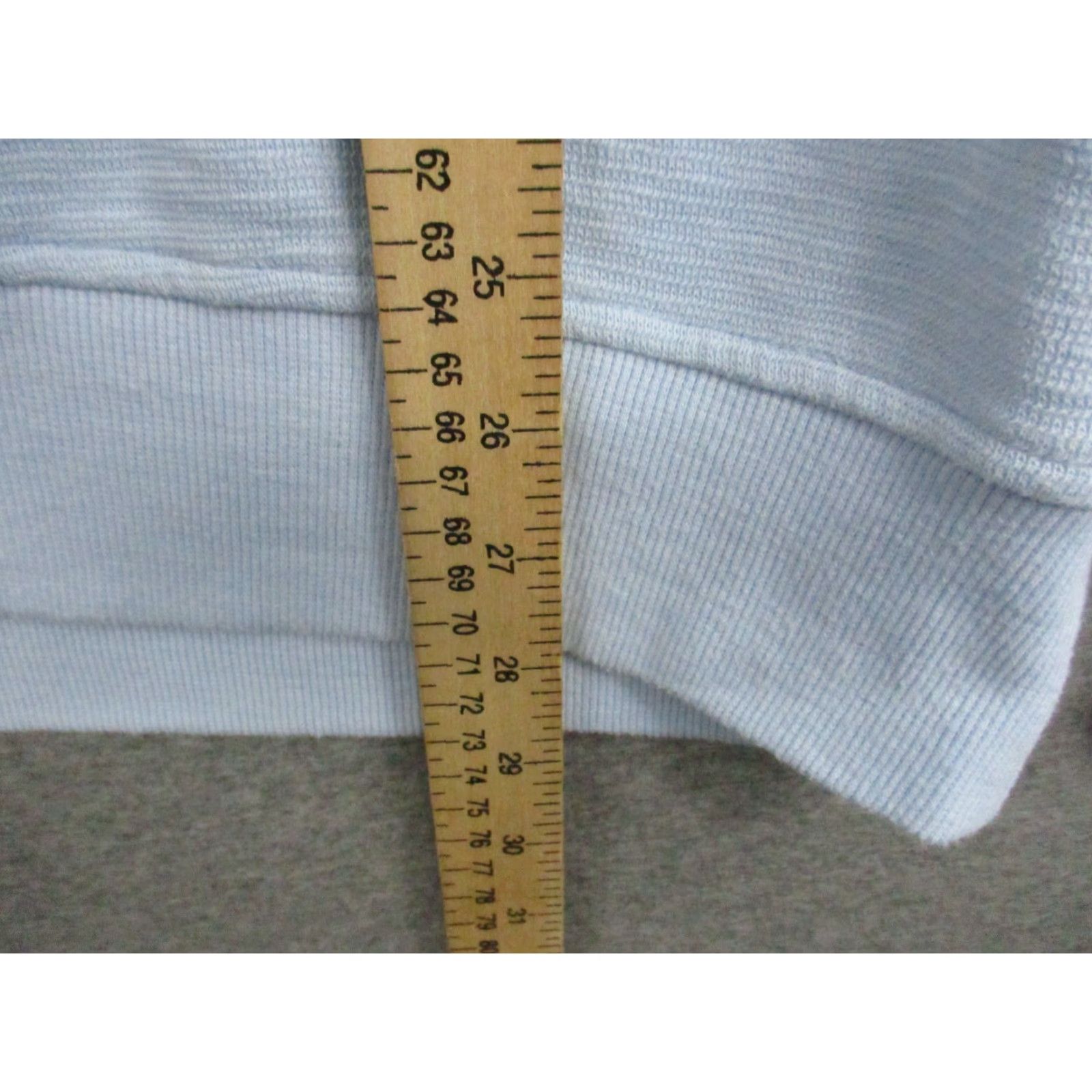 Vintage Charleston Threads Pullover Shirt Mens Large Sky Blue Long Sleeve 1/4 Snap Knit Logo Classic Nautical Fish 90s? Size US L / EU 52-54 / 3 - 3 Thumbnail