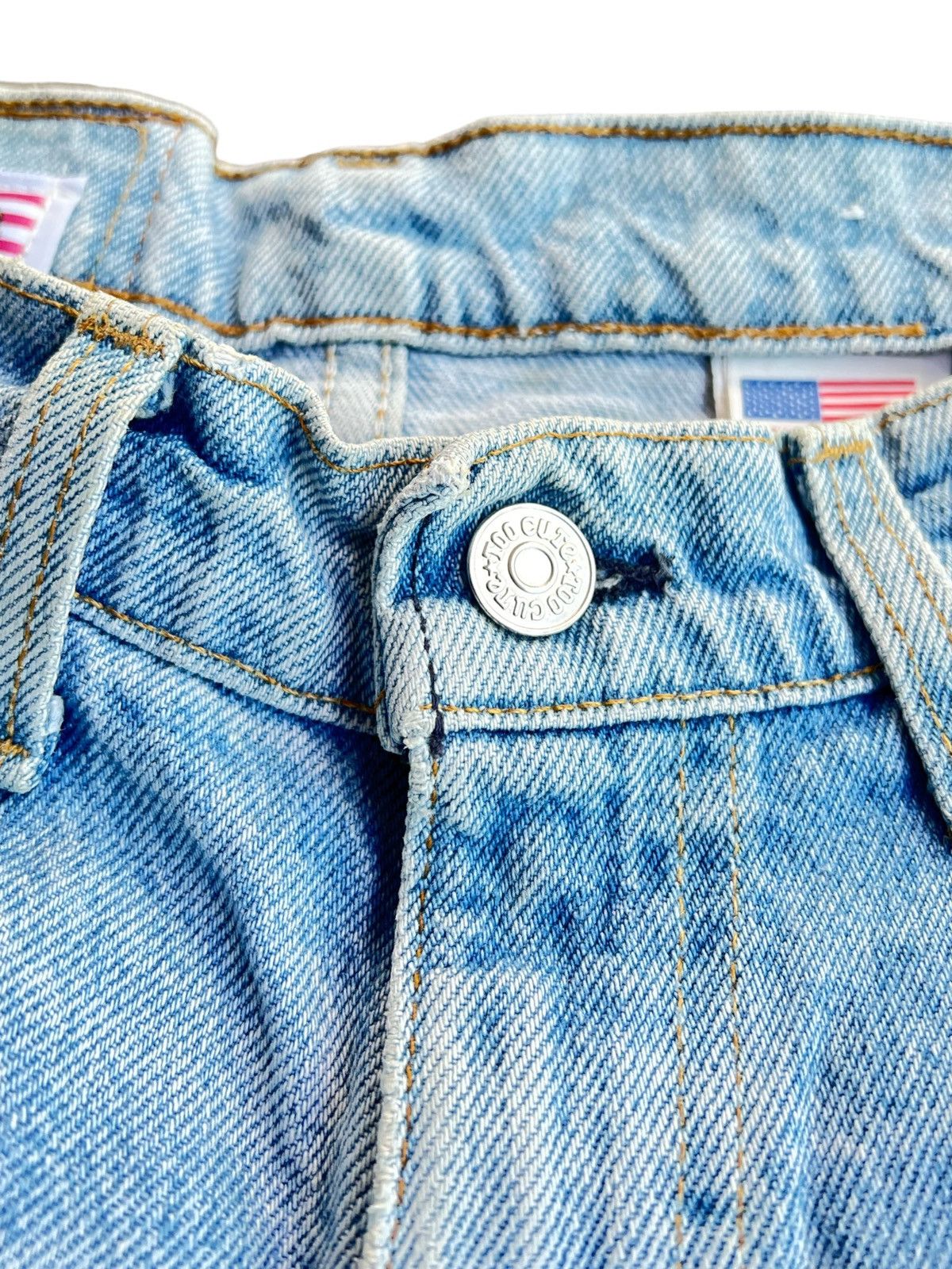 Levi's Vintage Clothing × Too Cute Guetta Bros. 🔥Vtg 90s Levis Too Cute Micky Mouse Patches Distressed Jeans Size US 31 - 8 Thumbnail