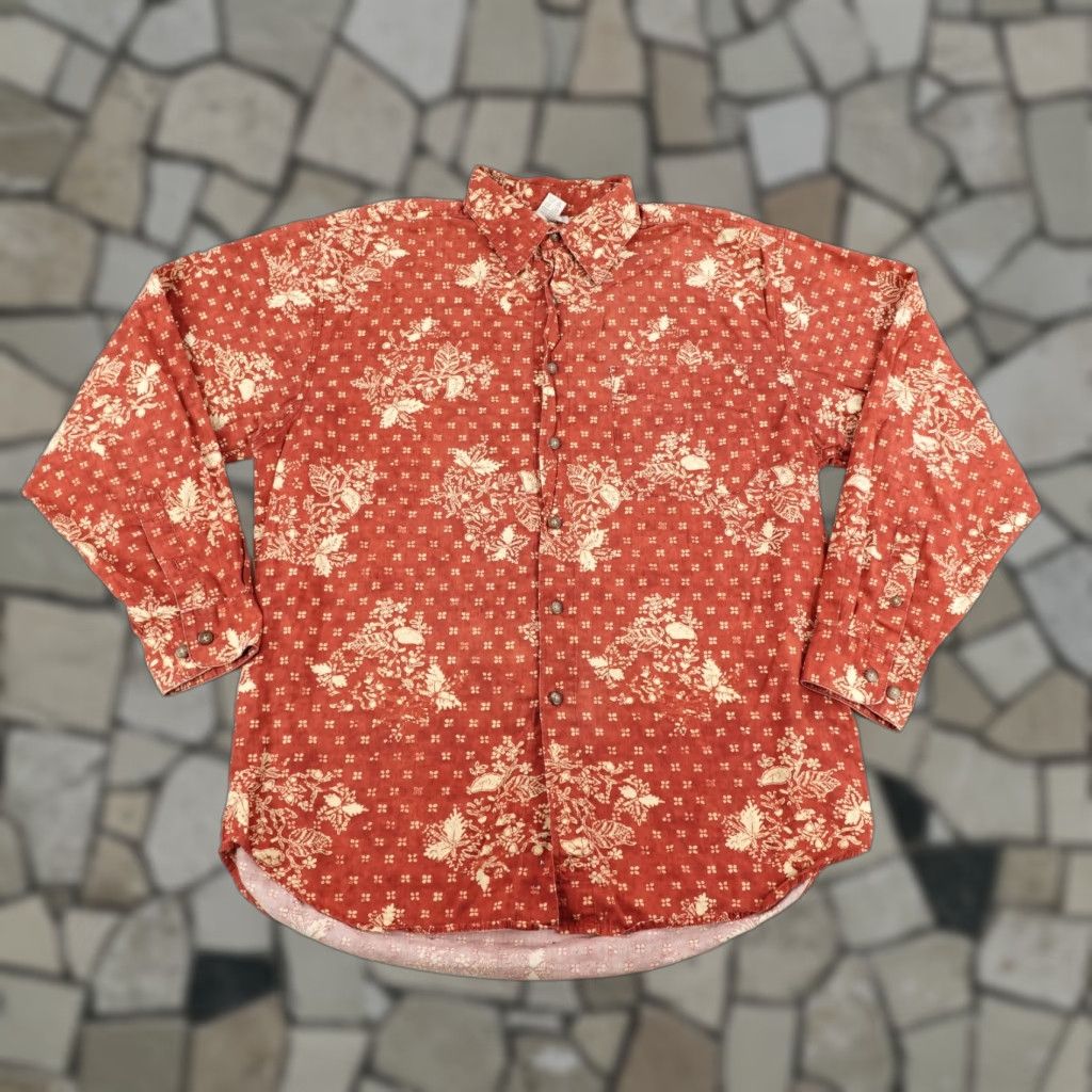 The Territory Ahead Vintage Territory Ahead Shirt Mens Large Red Floral Ditsy Button Up 90s Flowers Size US L / EU 52-54 / 3 - 1 Thumbnail