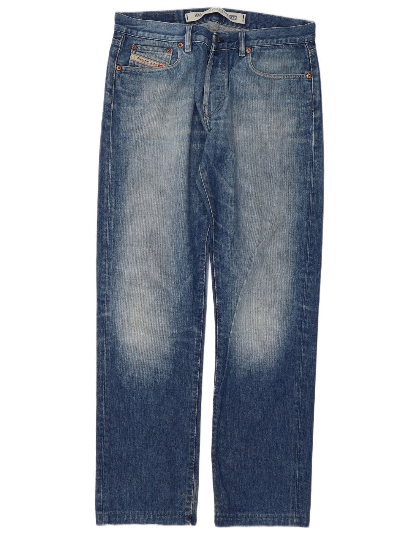 Diesel Womens Straight Jeans W32 L32 Blue Cotton Size 24" / US 00 / IT 34 - 1 Thumbnail