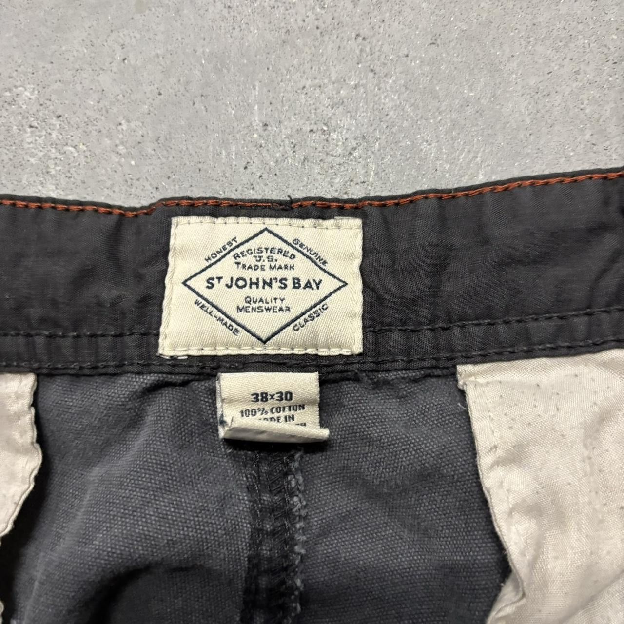 Japanese Brand × Vintage Crazy Vintage Y2K/2000s Grunge Grey Distressed Skater Cargo Pants! Size US 38 / EU 54 - 7 Thumbnail