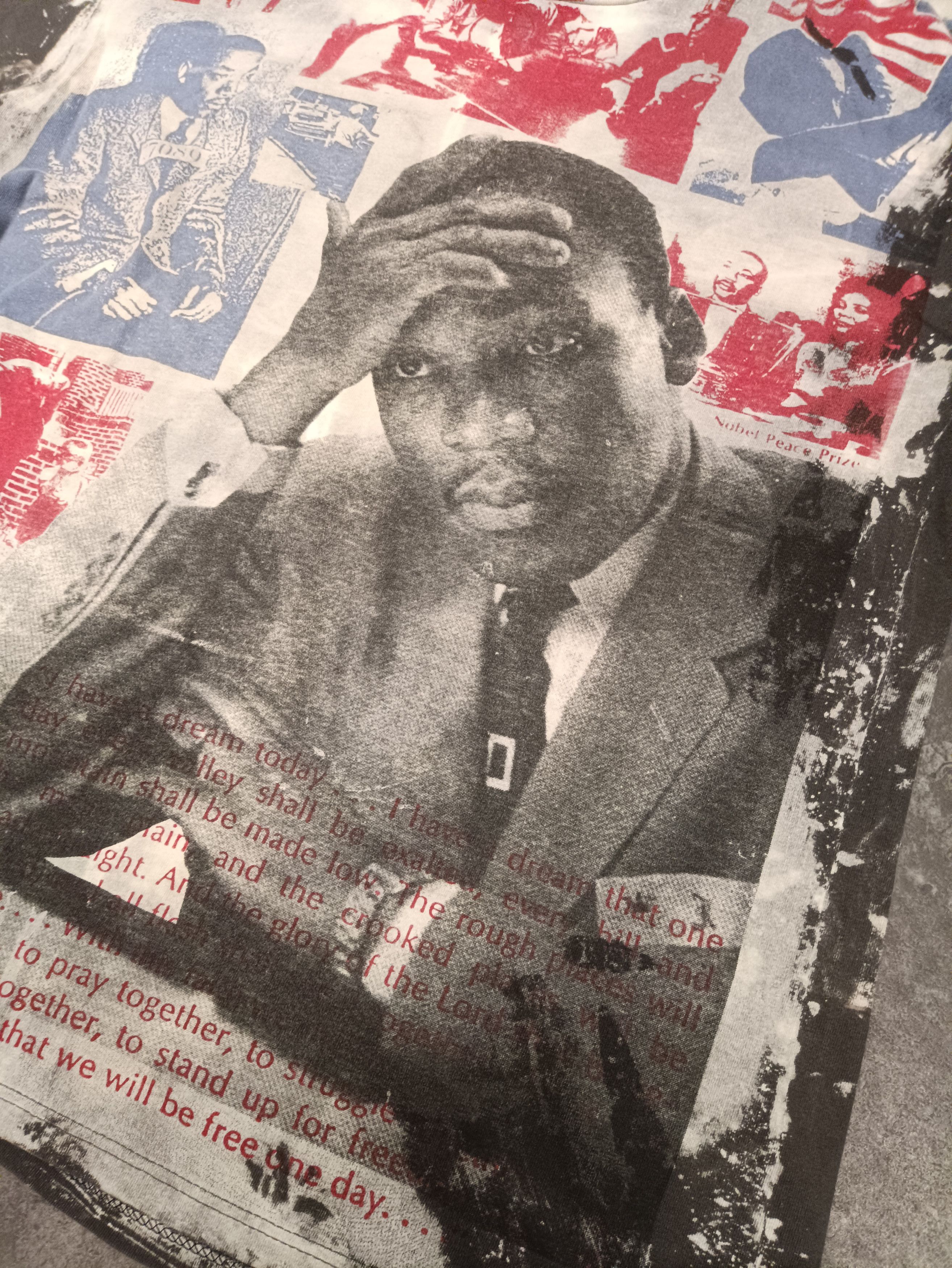 Vintage 90s Martin Luther king mosquitohead Size US XL / EU 56 / 4 - 2 Thumbnail