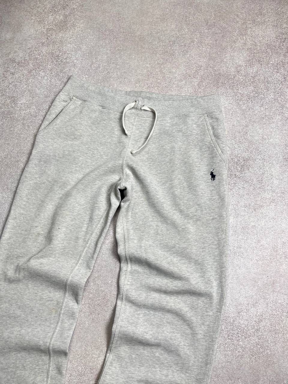 Vintage VINTAGE POLO RALPH LAUREN GRAY COTTON SWEATPANTS Y2K FLARED Size US 31 - 2 Thumbnail