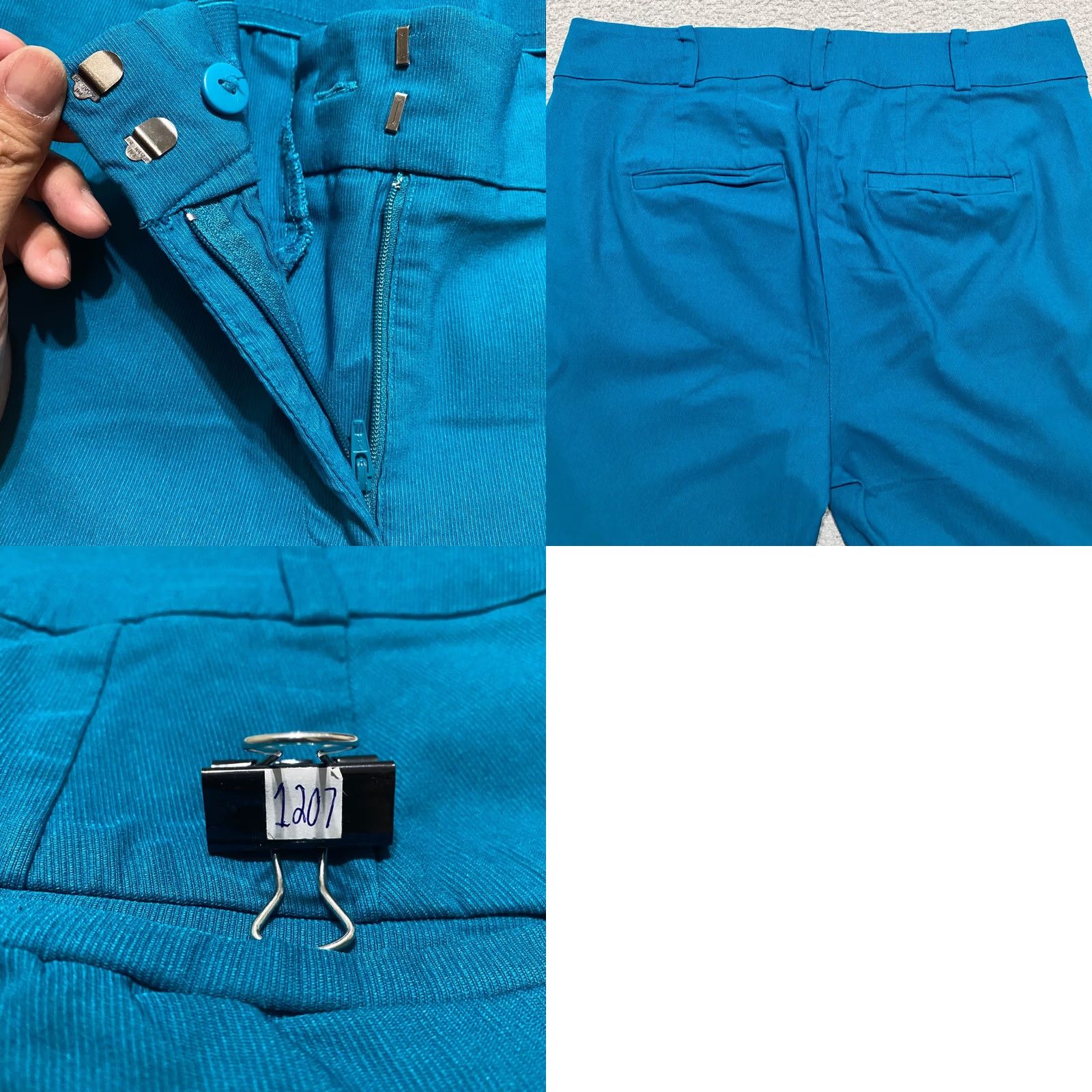 Vintage Lane Bryant Women's 16 Plus Dress Pants Blue The Allie Straight Business Office Pants Size 38" / US 16 / IT 52 - 8 Thumbnail
