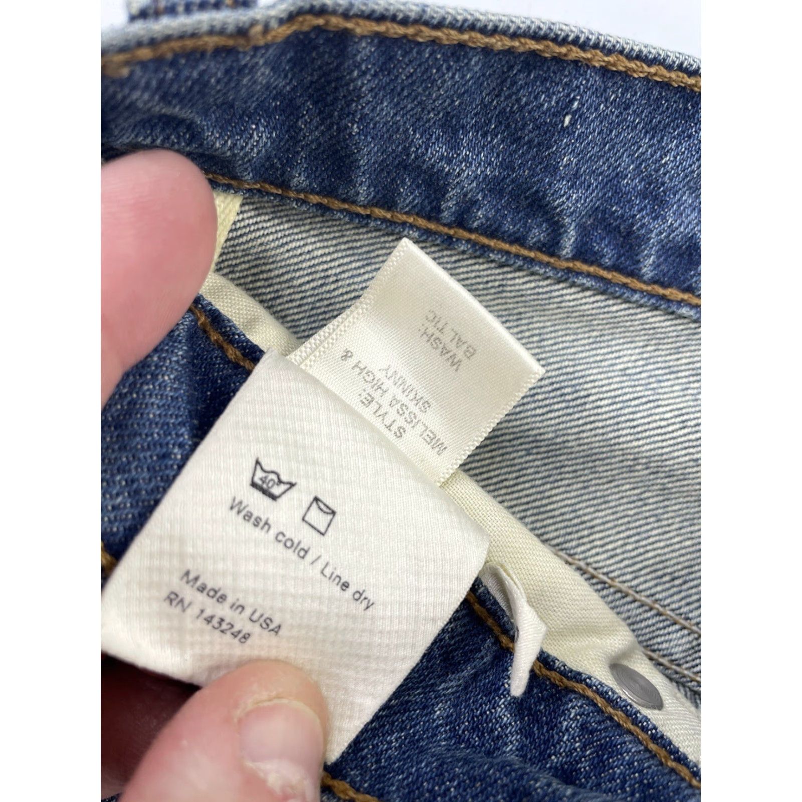 Reformation VINTAGE Reformation Jeans Baltic Wash High Rise Melissa Skinny 25 Blue Women 25 Muliple keywords? Size 42" / US 20 - 4 Thumbnail