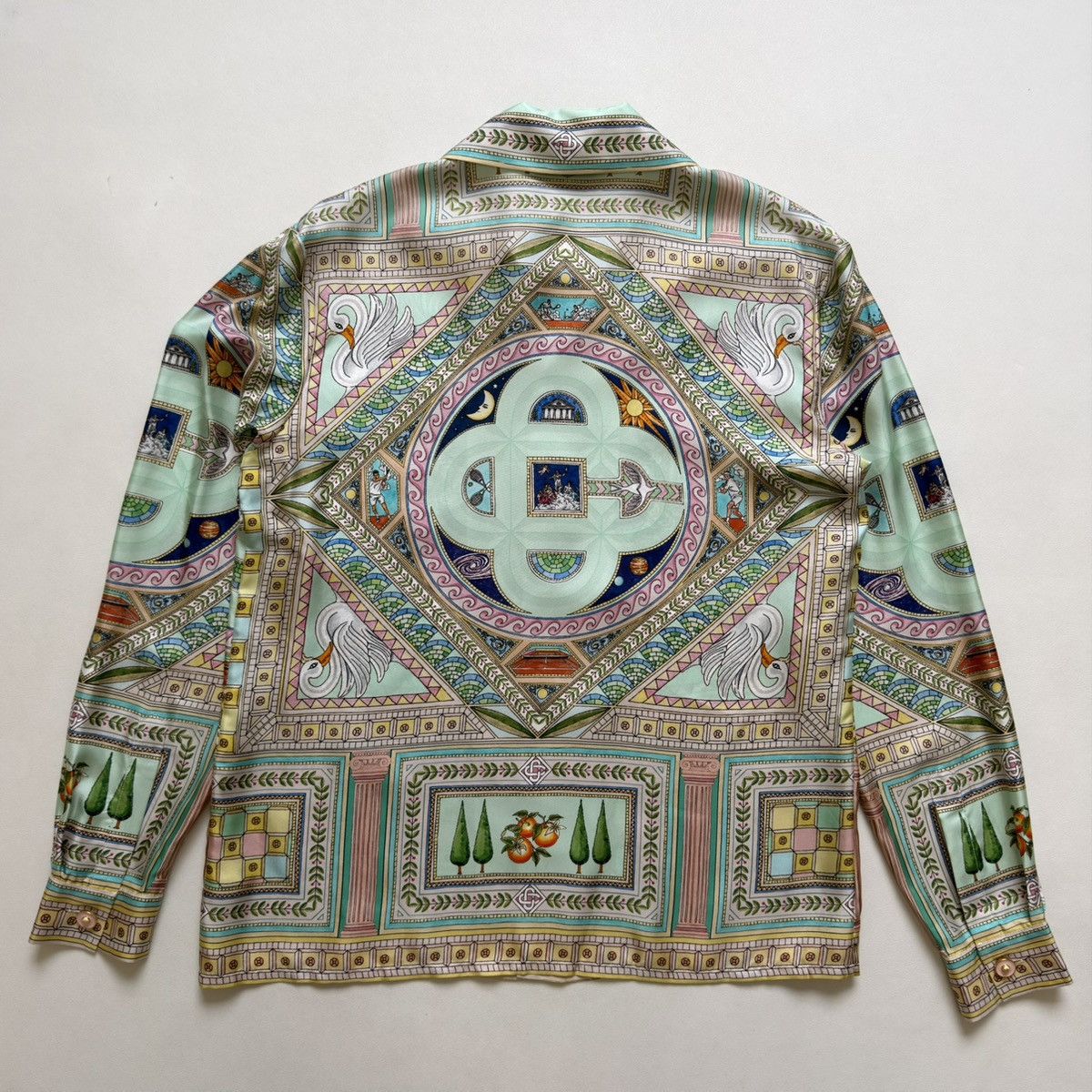 Casablanca ‘Le Labyrinthe’ Patterned Pastel Silk Shirt Size US M / EU 48-50 / 2 - 13 Thumbnail