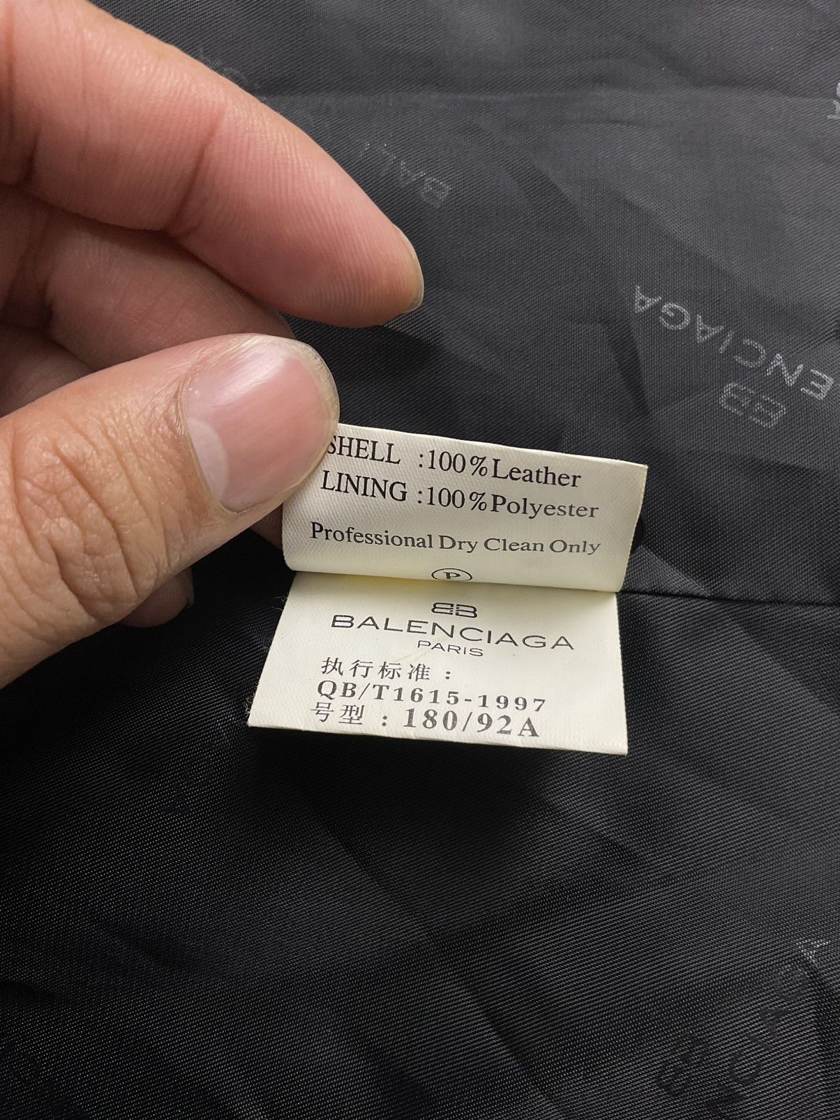 Balenciaga Vintage Balenciaga Leather Jacket Size US XL / EU 56 / 4 - 12 Thumbnail