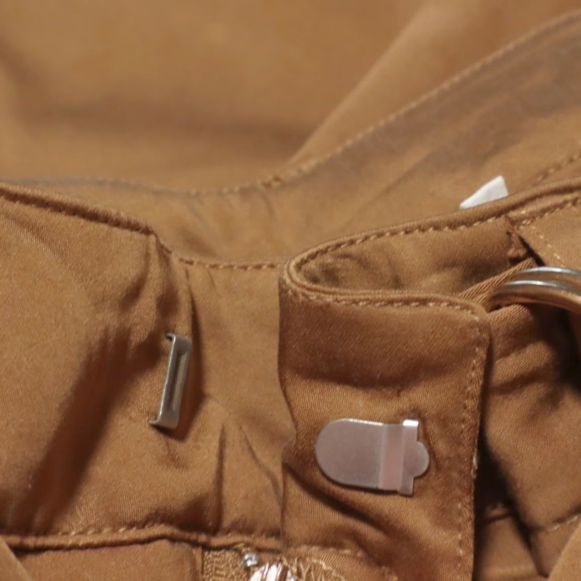 AVEC LES FILLES Avec Les Filles Belted Cuffed Tencel Microfiber Chino Amber Women's 10 Pants Size 32" / US 10 / IT 46 - 7 Thumbnail