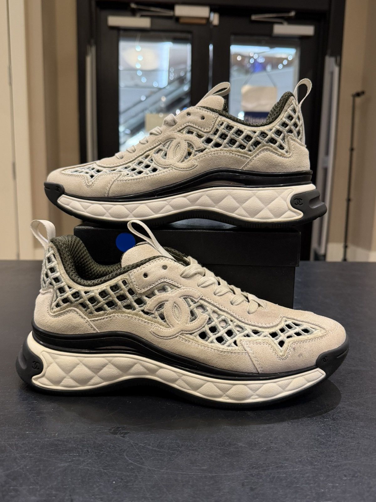 Chanel Chanel Trainer Sneakers - Beige Size US 6.5 / EU 39-40 - 1 Thumbnail
