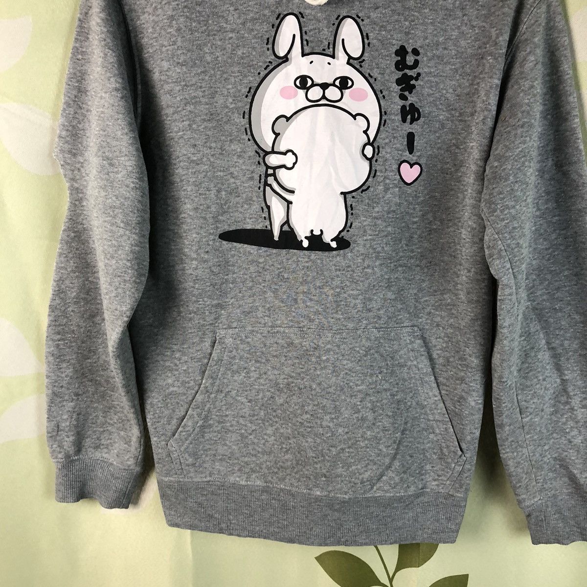 Anime × Japanese Brand Yosistamp anima distress ripped Grey Hoodie #7439 Size US M / EU 48-50 / 2 - 6 Thumbnail