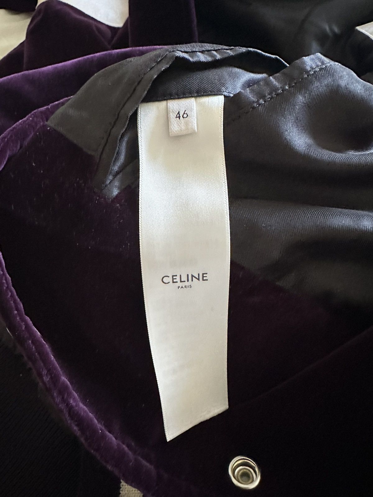 Celine Grail FW20 Celine purple velvet teddy jacket 46 Size US S / EU 44-46 / 1 - 11 Thumbnail