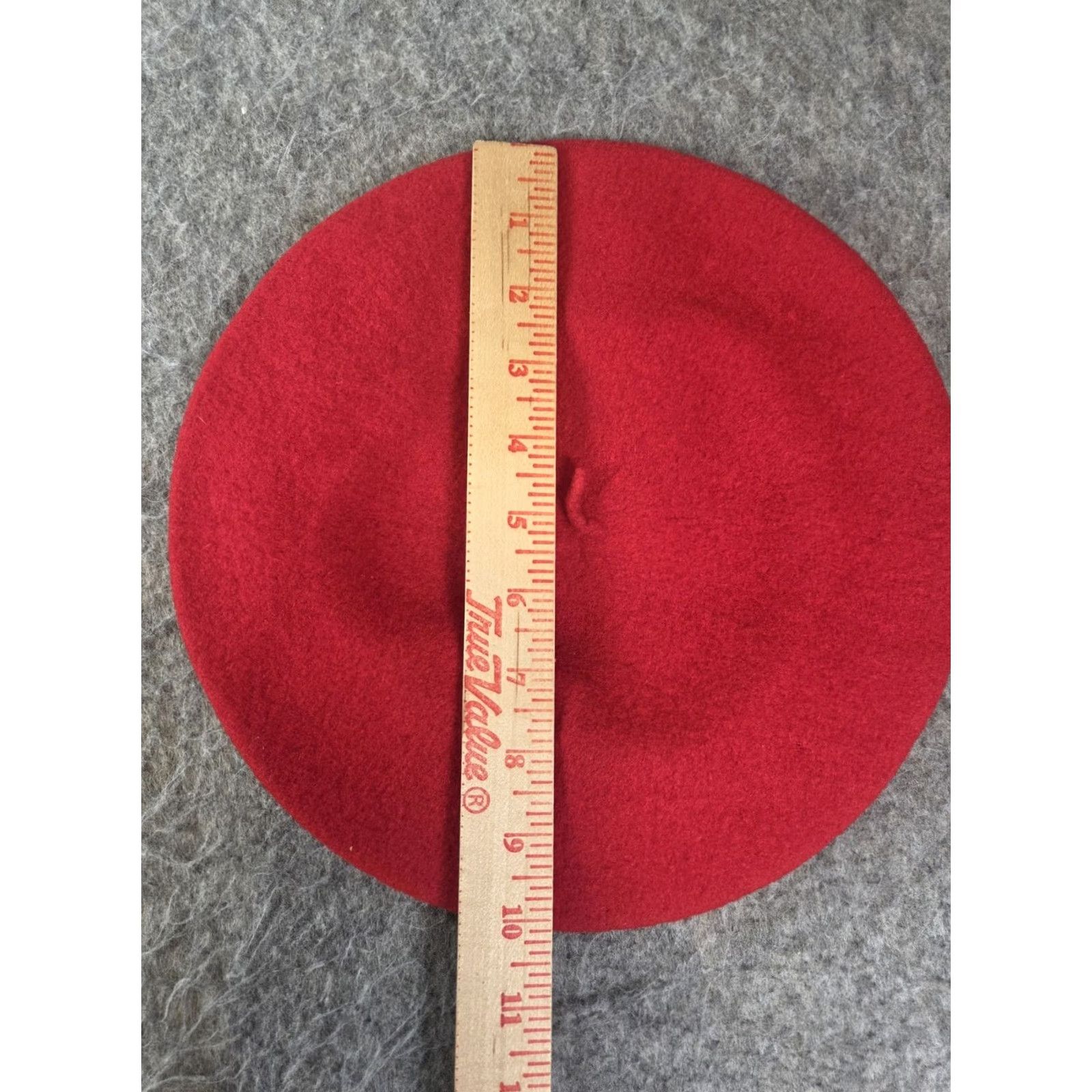 Kangol VINTAGE Kangol Beret 100% Wool Red Classic Britain Adult Unisex 70s 80s Hip Hop UK Red Beret Size ONE SIZE - 5 Thumbnail