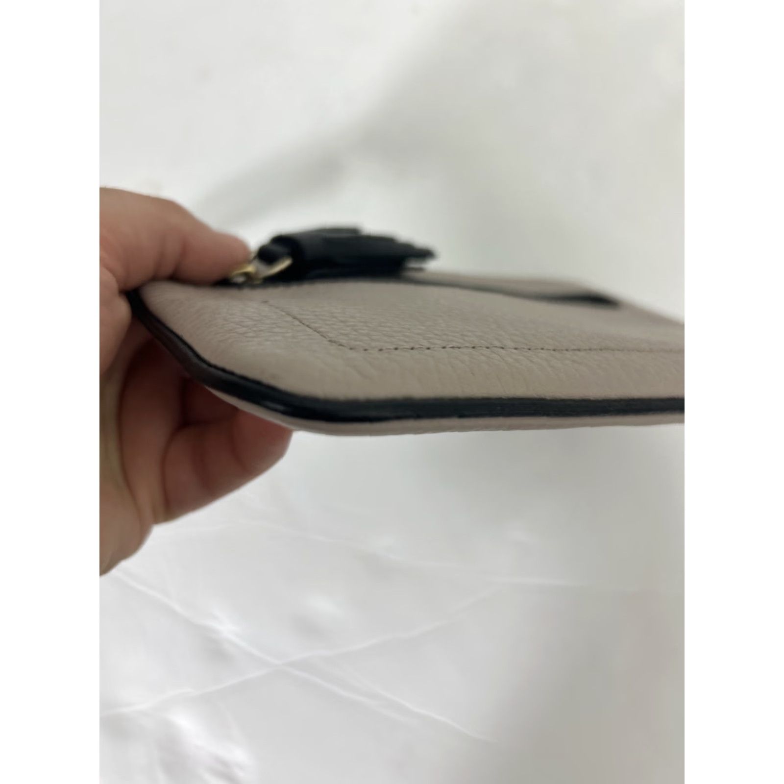 Vintage kate spade new york Wristlet Pouch Dark Beige Chester Street Tinie Clutch 7.5x5x.5 Womens Size ONE SIZE - 7 Thumbnail