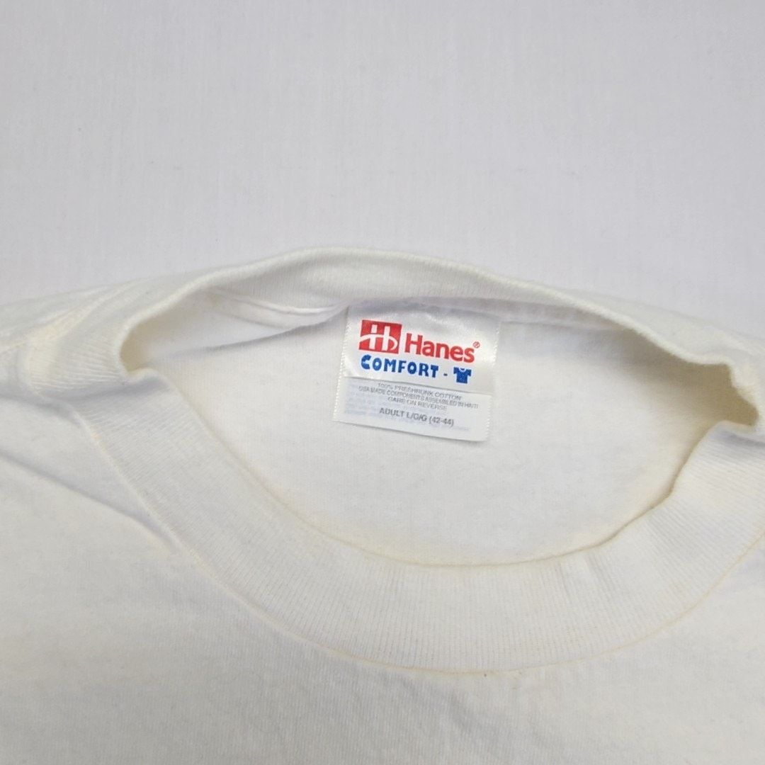 Hanes Vintage Jesus Religion L Tee White Graphic Shirt Size US L / EU 52-54 / 3 - 5 Thumbnail