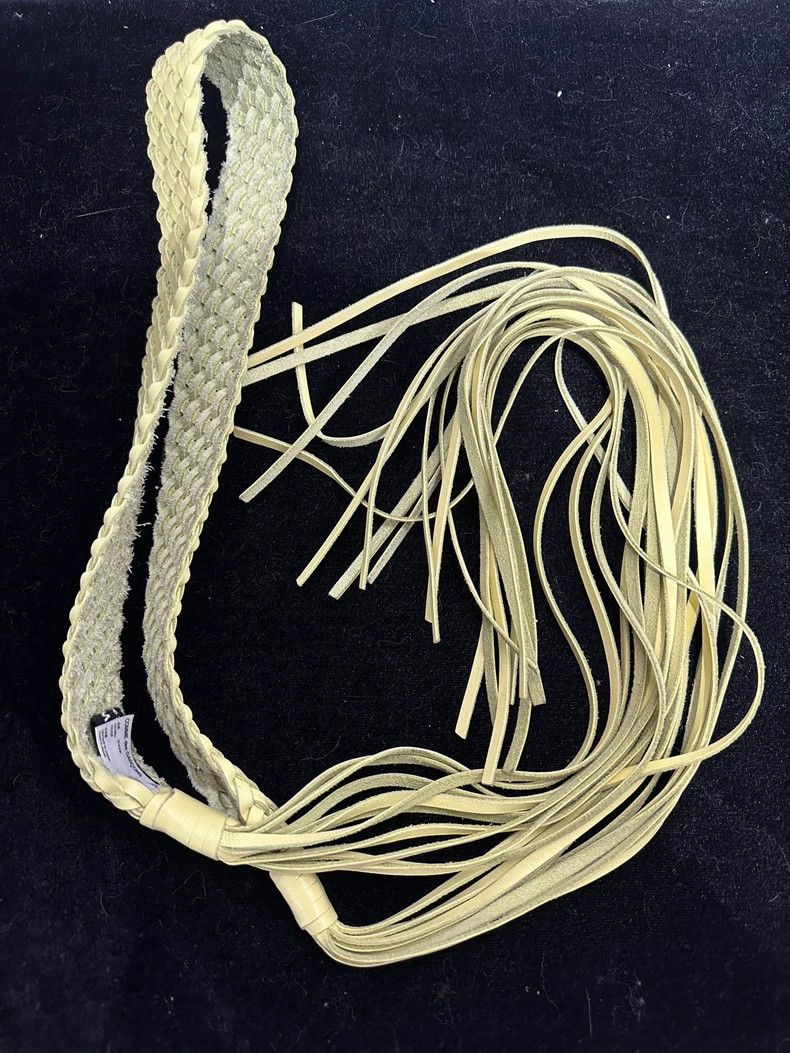 Junya Watanabe Junya Watanabe Woven cowhide tasseled whip 2501-Nextarrow Size ONE SIZE - 3 Thumbnail