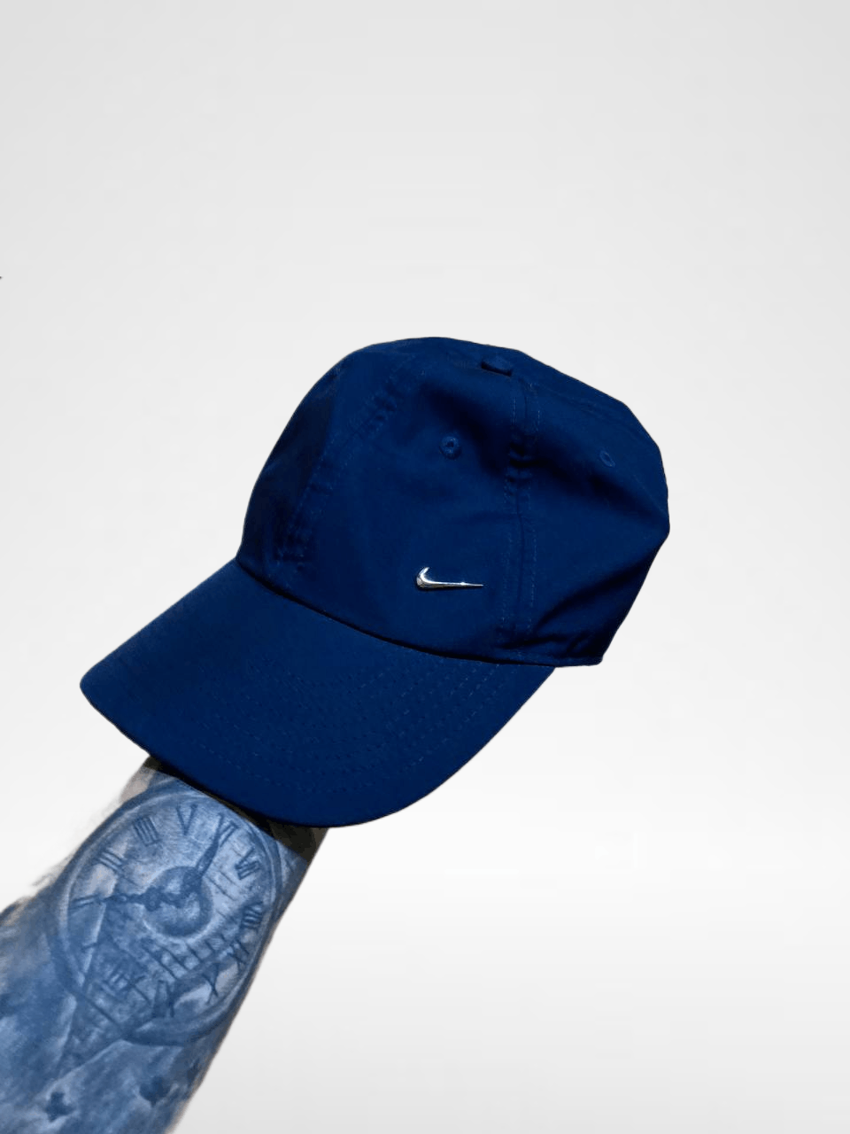 Nike Y2K Streetwear Blue Cap VINTAGE Logo Metal NIKE Size ONE SIZE - 1 Thumbnail