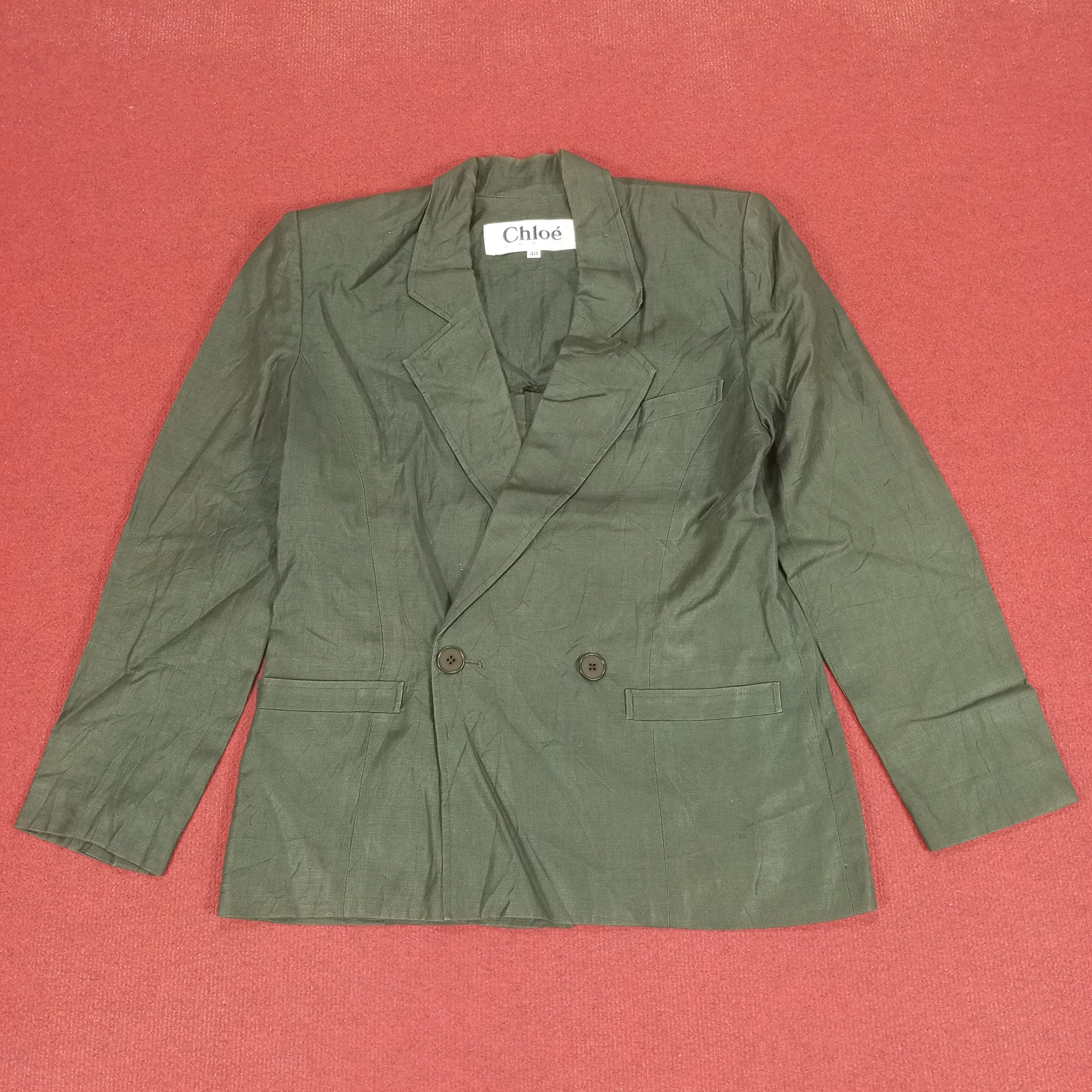Vintage Chloe Paris Fashion Coat Blazer Style Size XS / US 0-2 / IT 36-38 - 1 Thumbnail