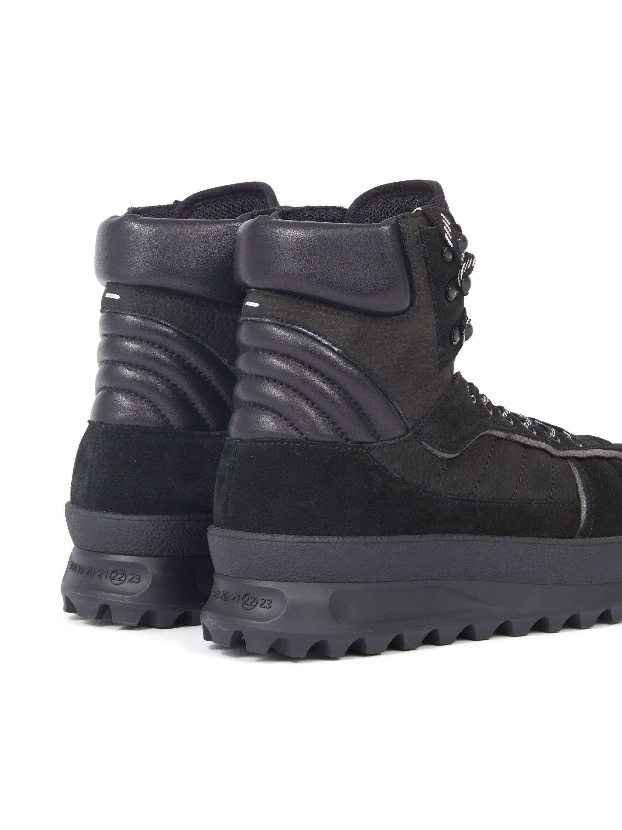 Maison Margiela o1w1db10525 Climber Leather Hi-Top Sneakers in Black Size US 9 / EU 42 - 5 Thumbnail