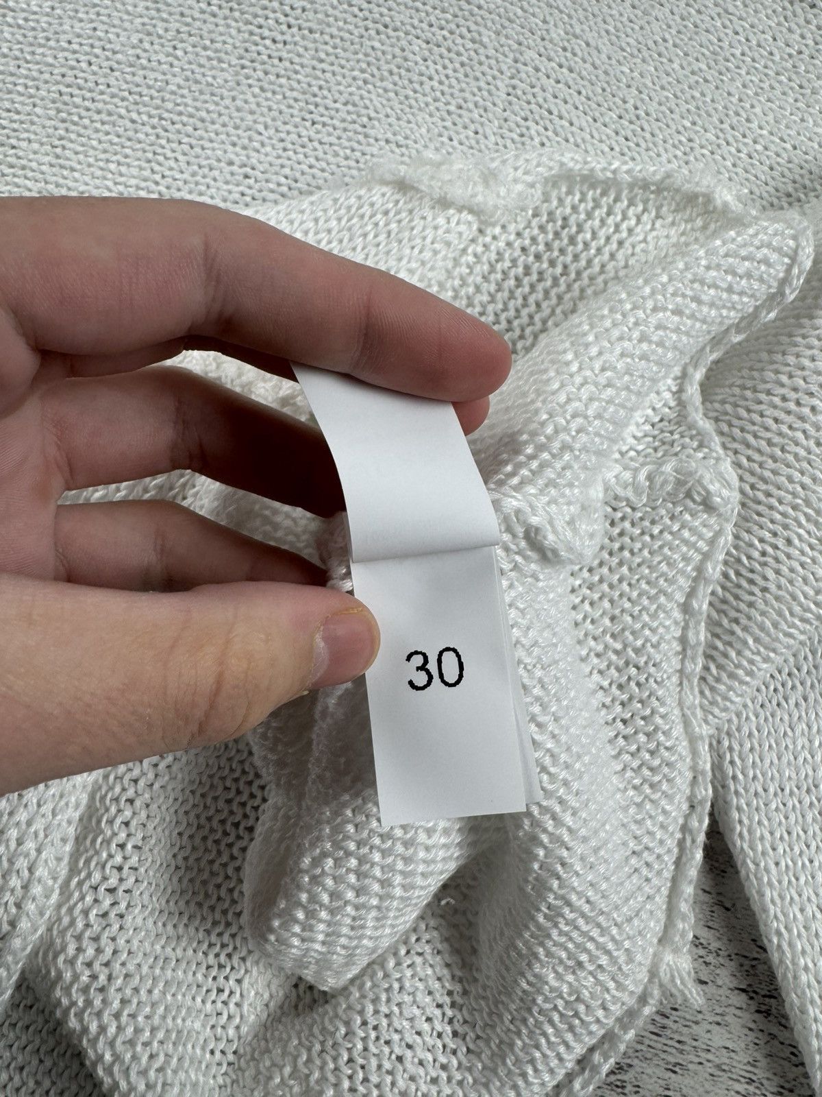 Japanese Brand Grizas Linen Asymmetric Oversized Knit Sweater Cropped Tunic Size XL / US 12-14 / IT 48-50 - 14 Thumbnail