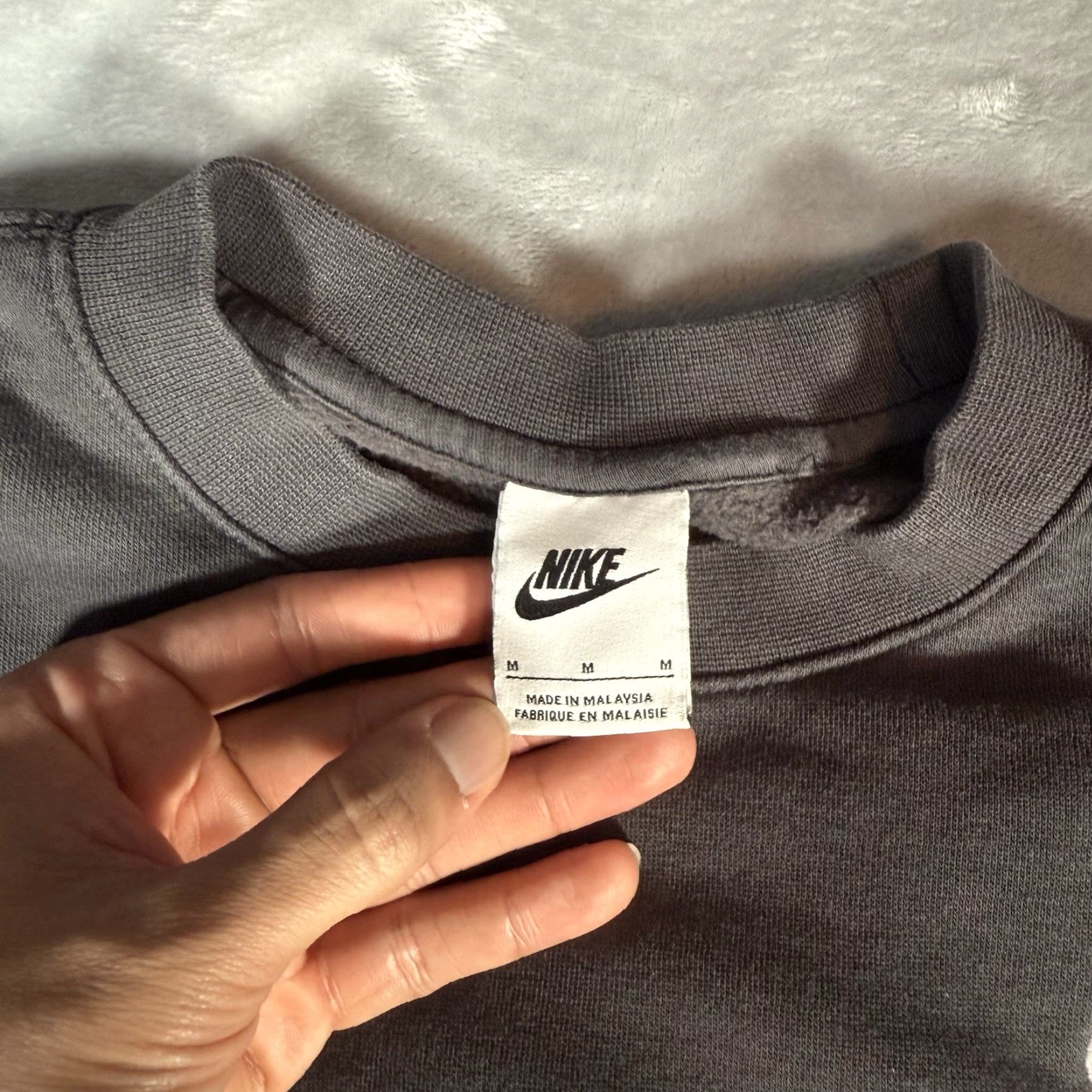 Nike Nike Beta Sigma Beta Fraternity Crewneck Sweatshirt Mens M Gray Graphic Print Size US M / EU 48-50 / 2 - 3 Thumbnail
