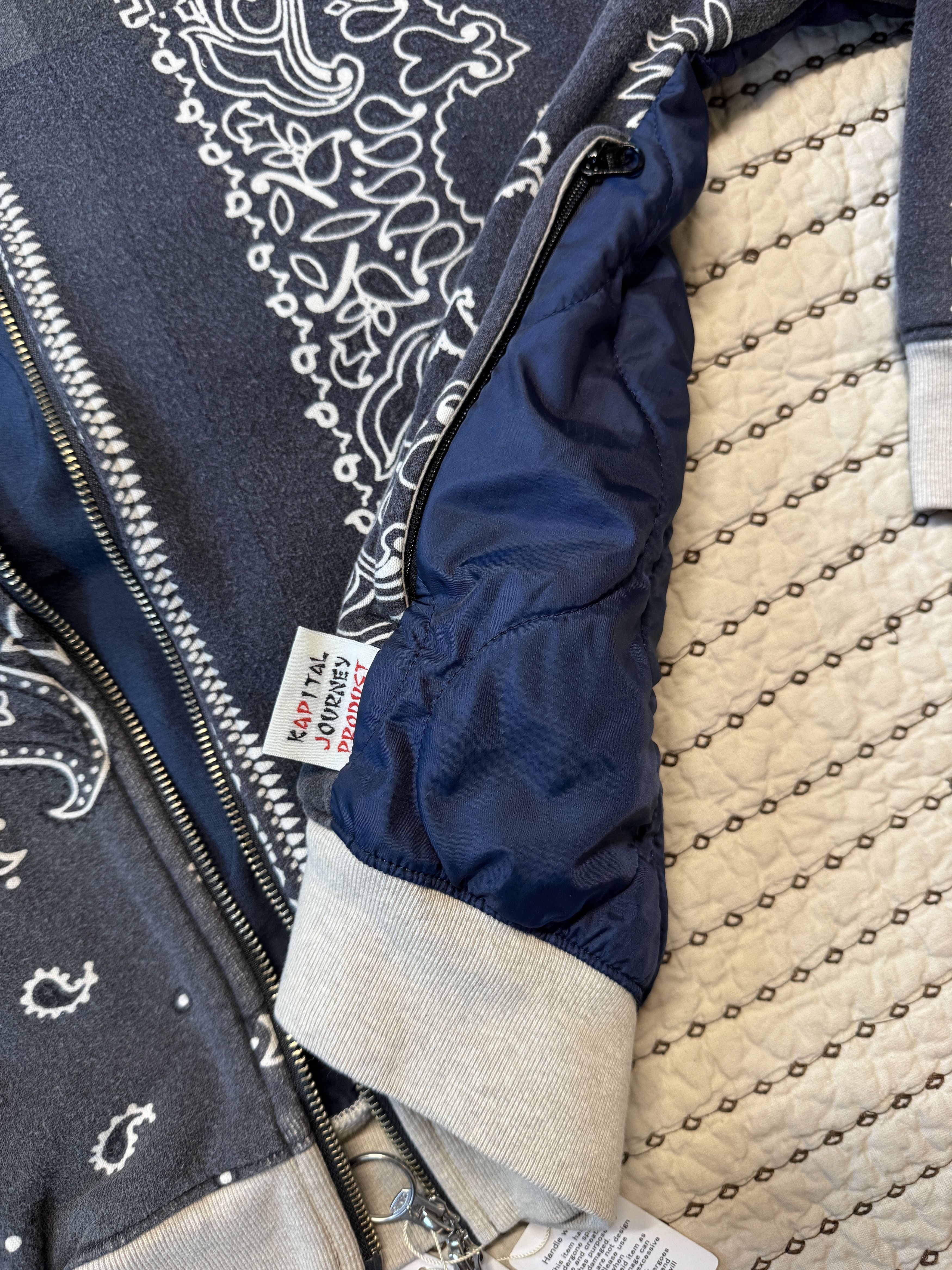 Kapital KAPITAL FLEECE BANDANA PRINT BIVOUAC HOODED SWEATSHIRT SZ 3 Size US L / EU 52-54 / 3 - 7 Thumbnail