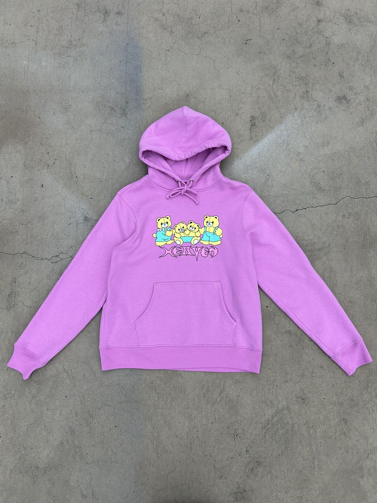 image of Heaven By Marc Jacobs Mutant Bears Hoodie in Lilac, Men's (Size Medium)