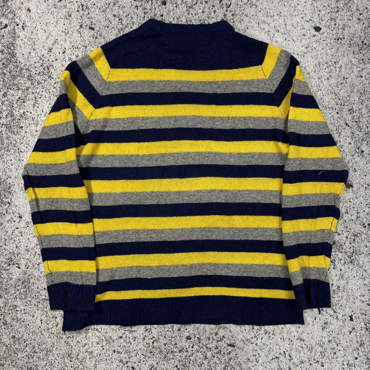 Raf by Raf Simons Raf by Raf Simons Striped Wool Sweater Size US XL / EU 56 / 4 - 8 Thumbnail