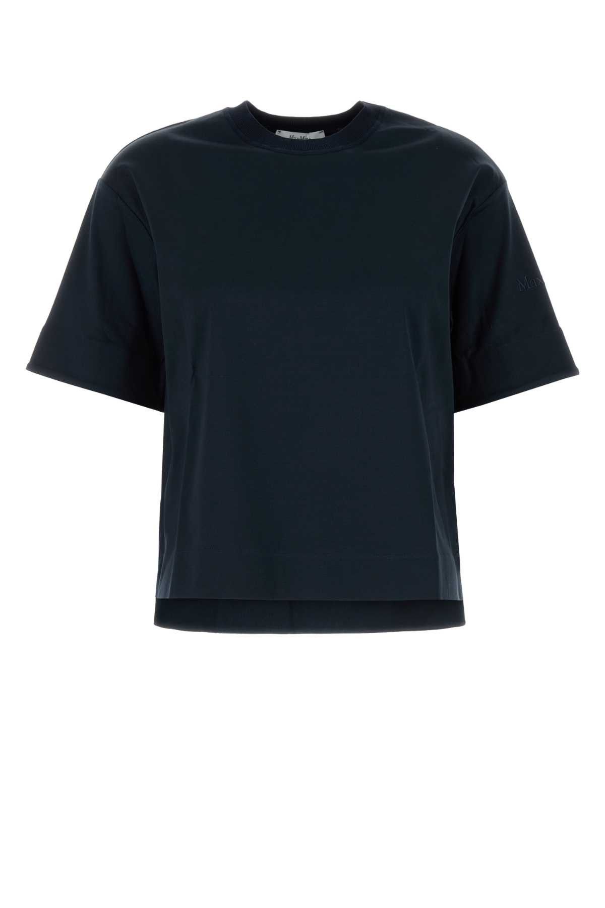 Max Mara Midnight Blue Cotton Maser T-Shirt | Grailed