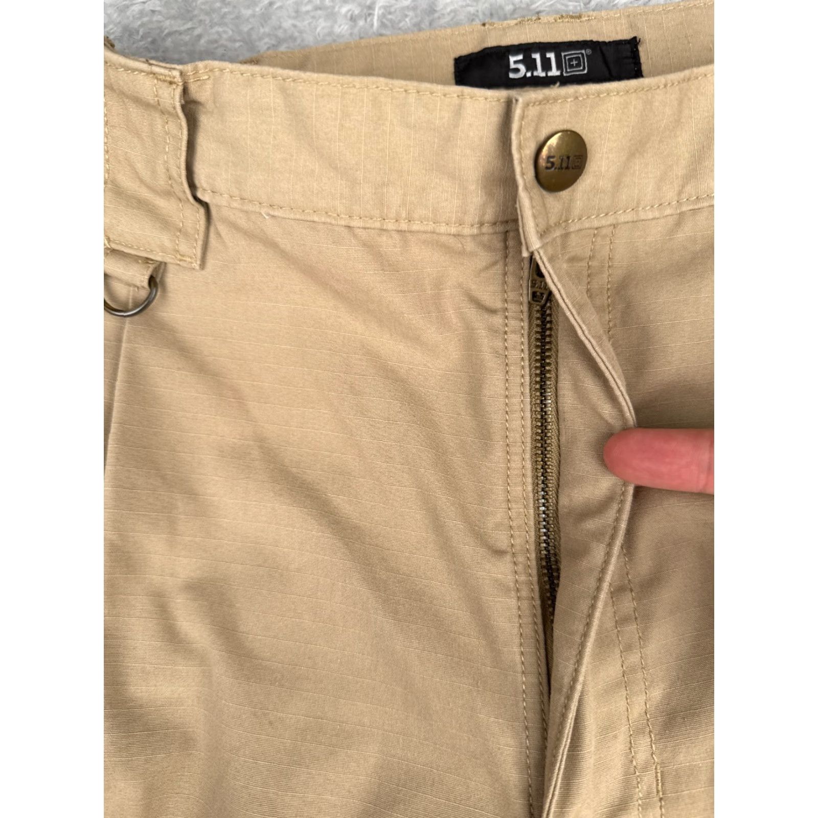 Vintage 5.11 Tactical Pants Men 36 Beige Cargo Double Knee Rip-Stop Fabric LEO EMT 36x30 Size US 36 / EU 52 - 5 Thumbnail