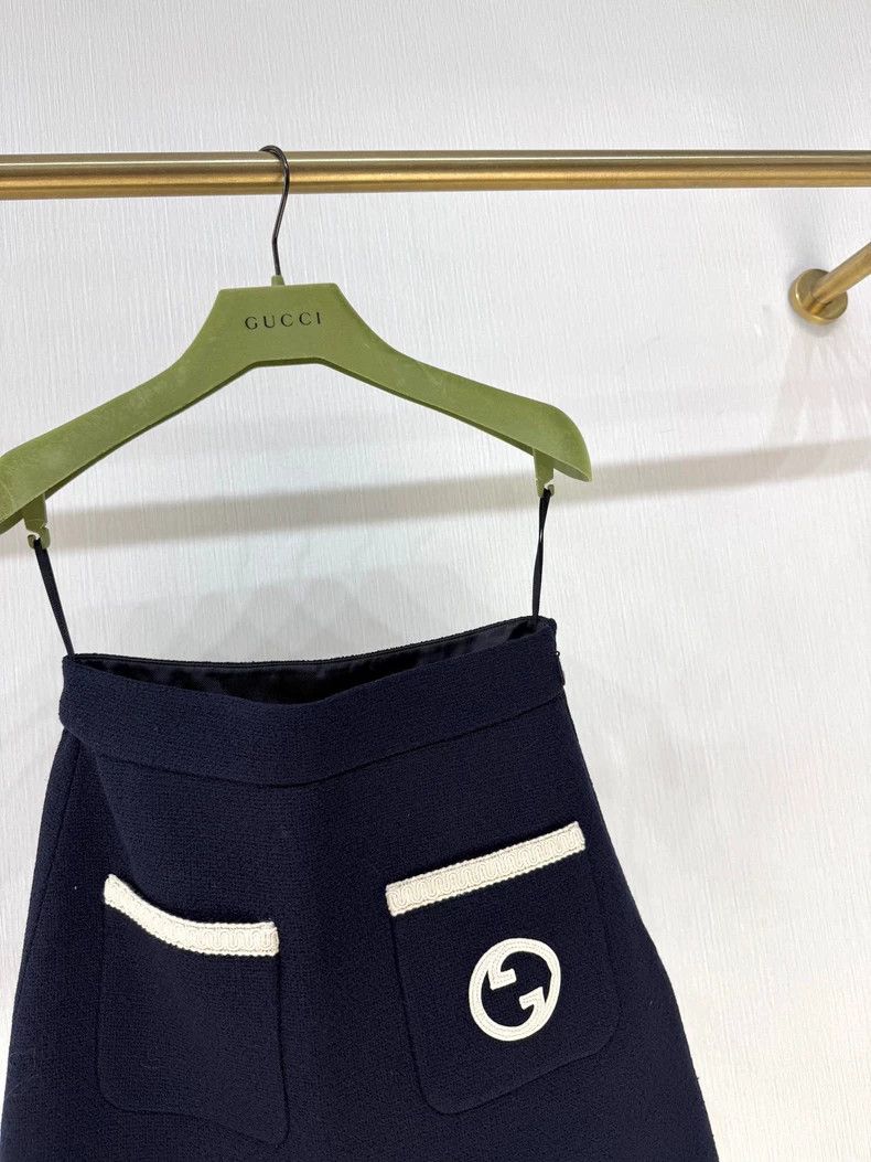 Gucci Gucci 24SS autumn and winter tweed GG logo skirt 2503-Nexta Size 24" / US 00 / IT 34 - 3 Thumbnail