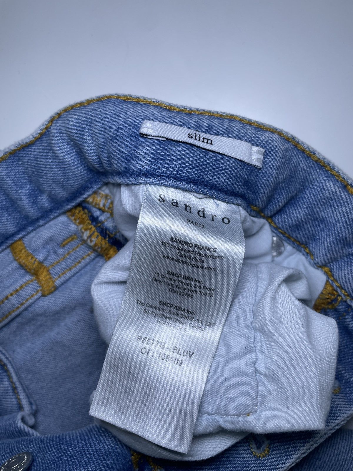 Sandro Sandro Light Blue Washed Jeans Size US 28 / EU 44 - 9 Thumbnail