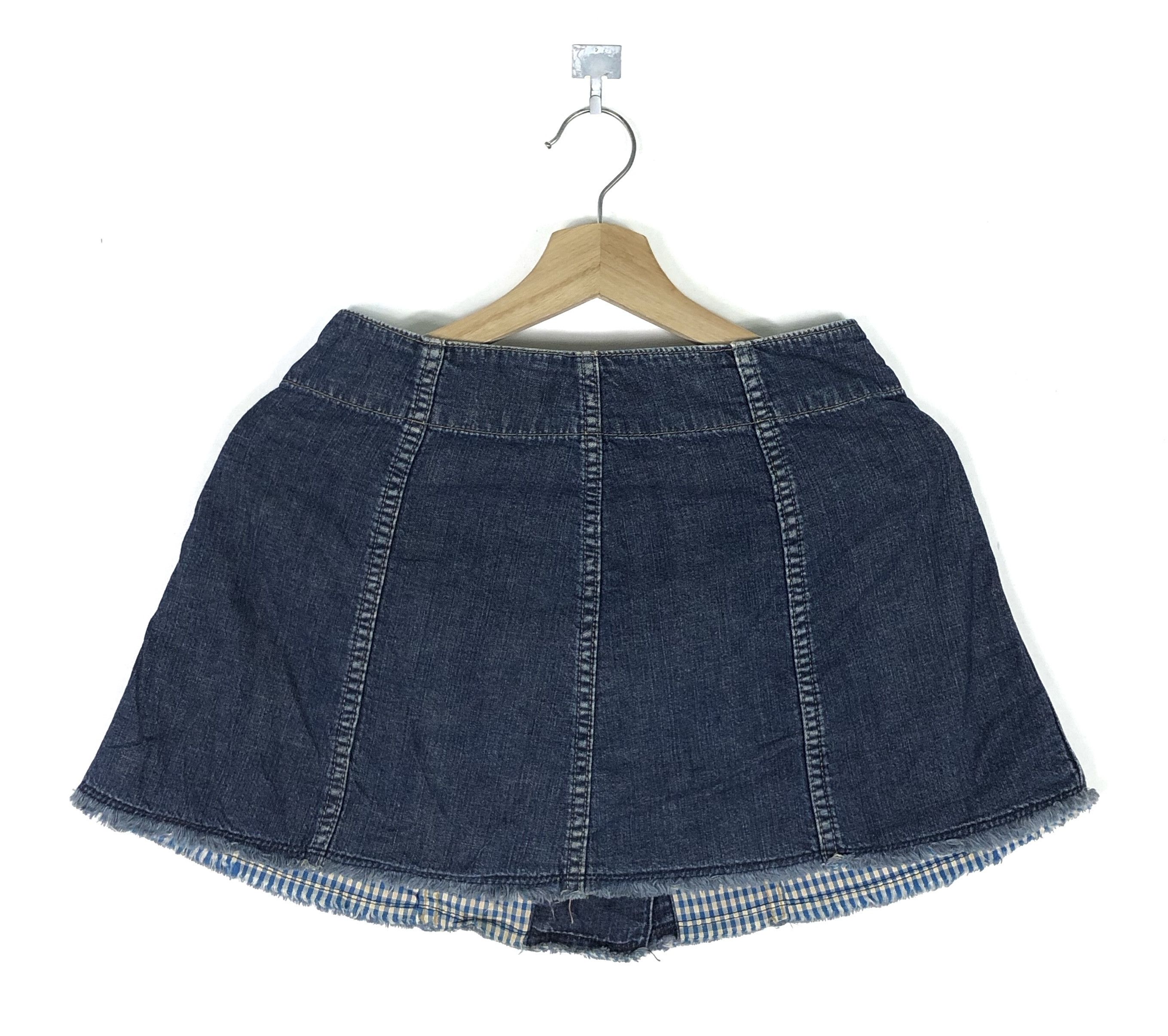 Hysteric Glamour RARE🔥VINTAGE 90’S HYSTERIC DENIM WRAP BUTTONED MINI SKIRT Size 27" / US 4 / IT 40 - 4 Thumbnail